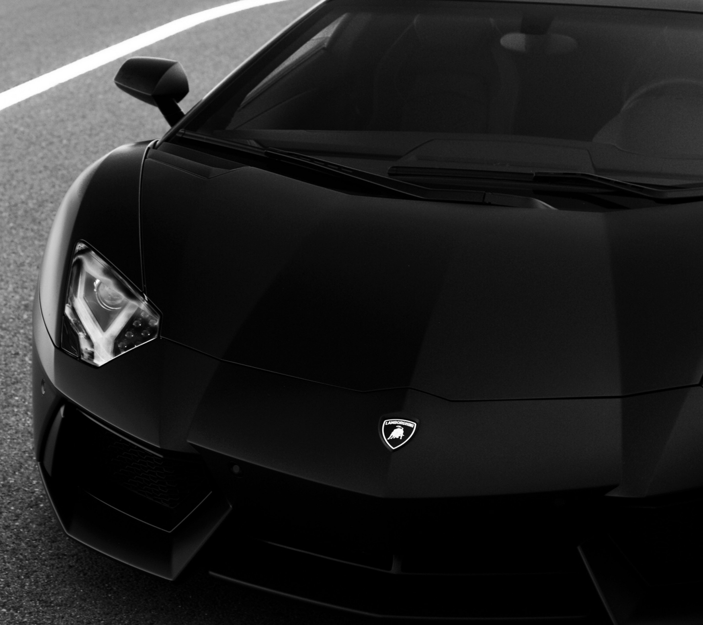 Download mobile wallpaper Lamborghini, Car, Lamborghini Aventador, Vehicle, Vehicles, Black Car for free.