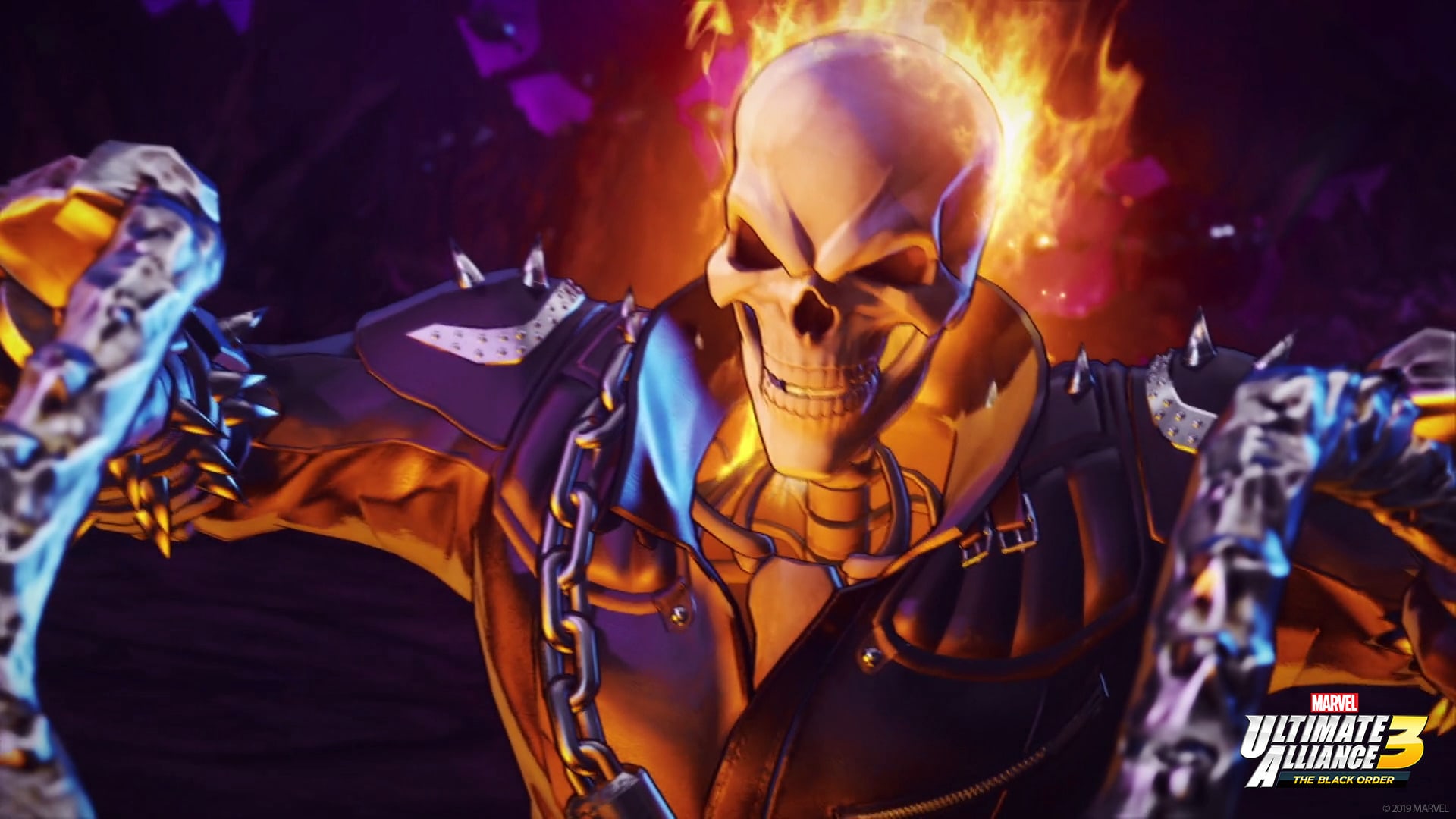 Download mobile wallpaper Ghost Rider, Video Game, Marvel Ultimate Alliance 3: The Black Order for free.