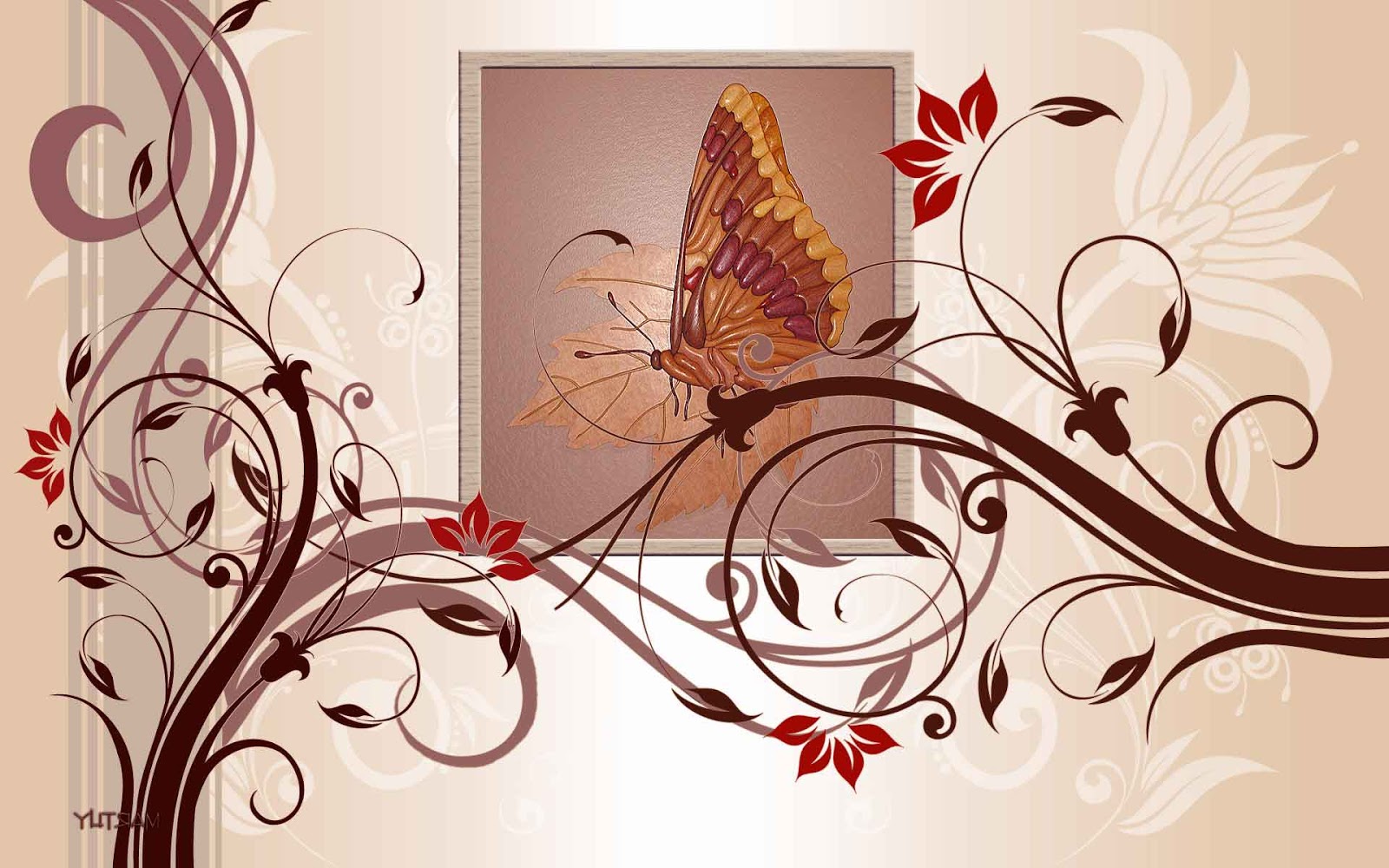 Handy-Wallpaper Farben, Schmetterling, Künstlerisch, Entwurf kostenlos herunterladen.