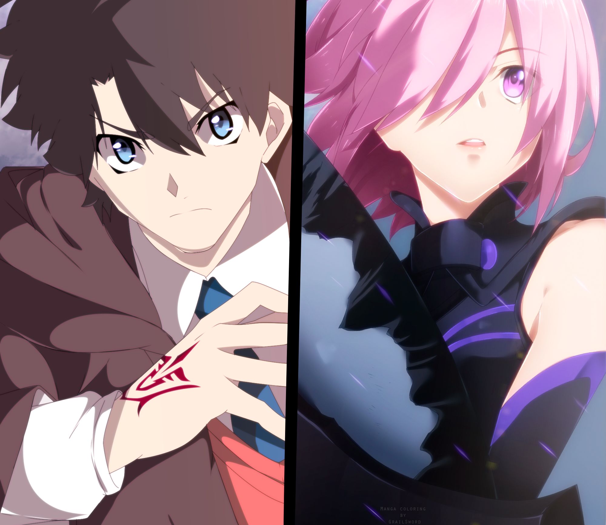 ritsuka fujimaru, anime, fate/grand order, mashu kyrielight, shielder (fate/grand order), fate series