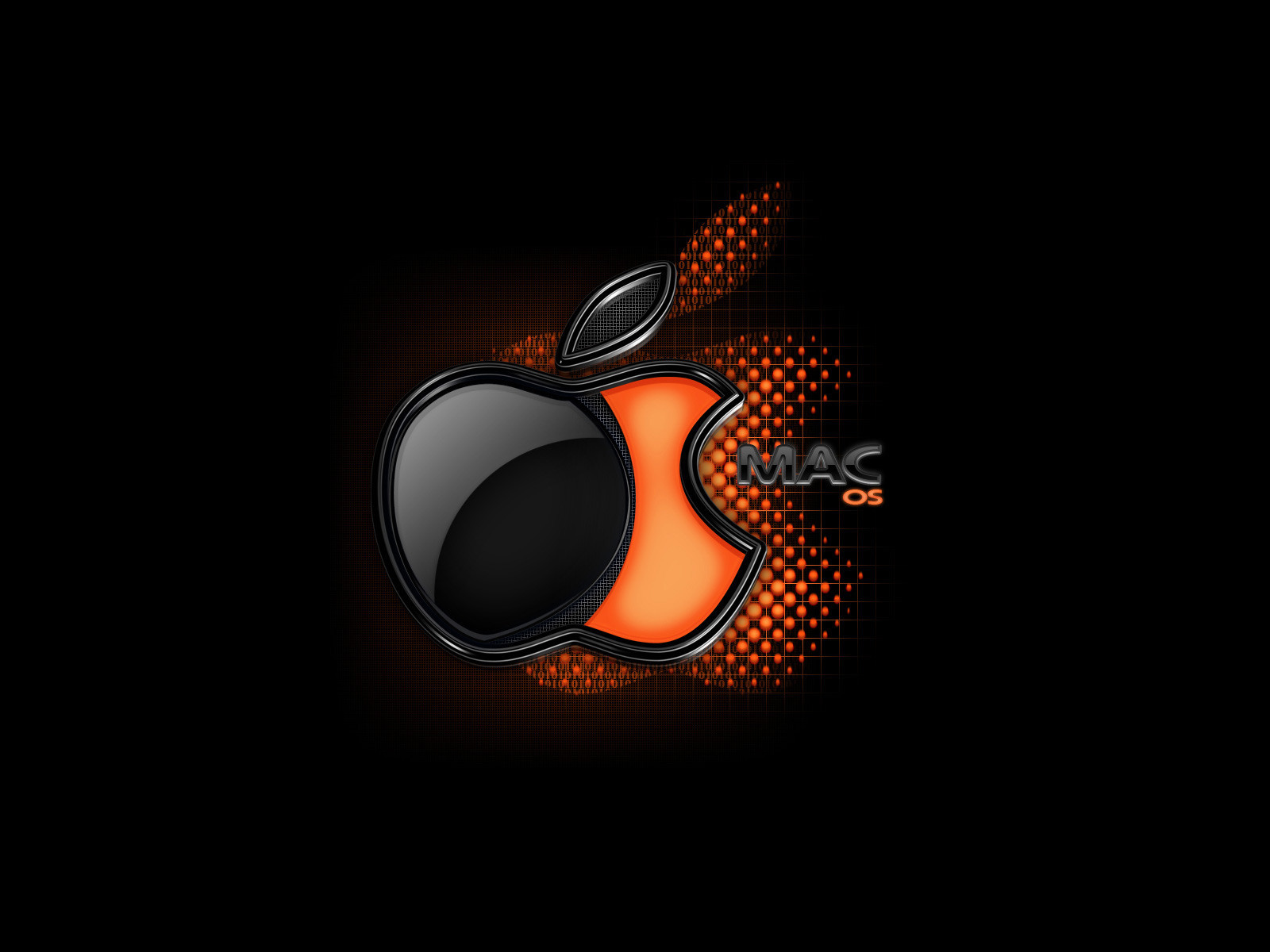 apple, logos, brands, black Full HD