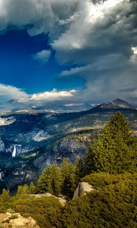 Handy-Wallpaper Landschaft, Natur, Berg, Gebirge, Panorama, Wolke, Erde/natur kostenlos herunterladen.