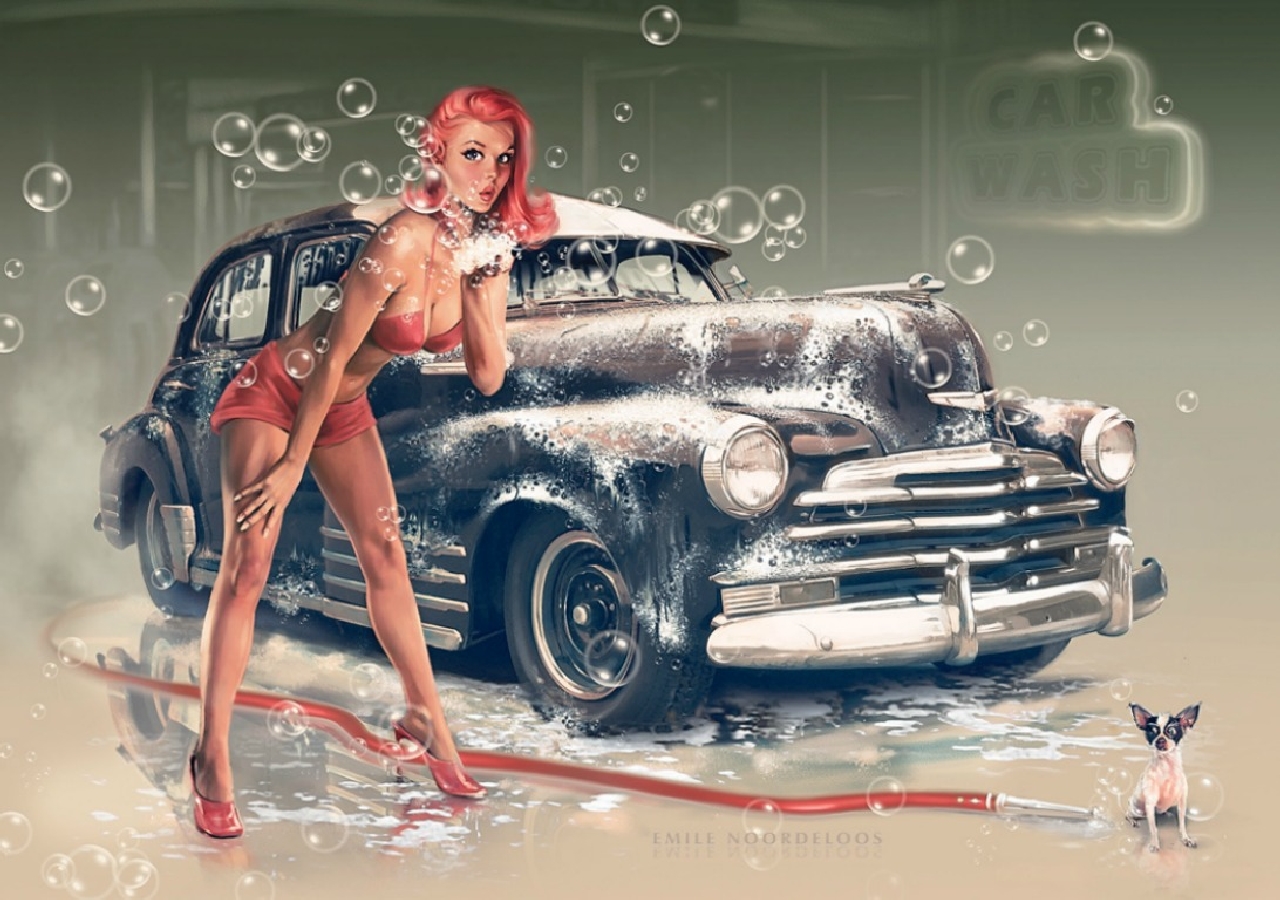 Free download wallpaper Girls & Cars, Women on your PC desktop