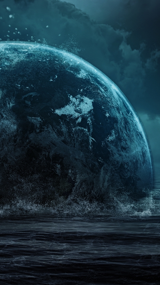 Handy-Wallpaper Wasser, Planet, Science Fiction kostenlos herunterladen.