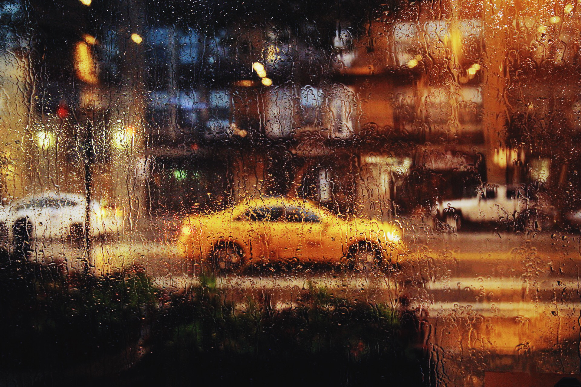 Download mobile wallpaper Car, Window, Street, Photography, Raindrops for free.