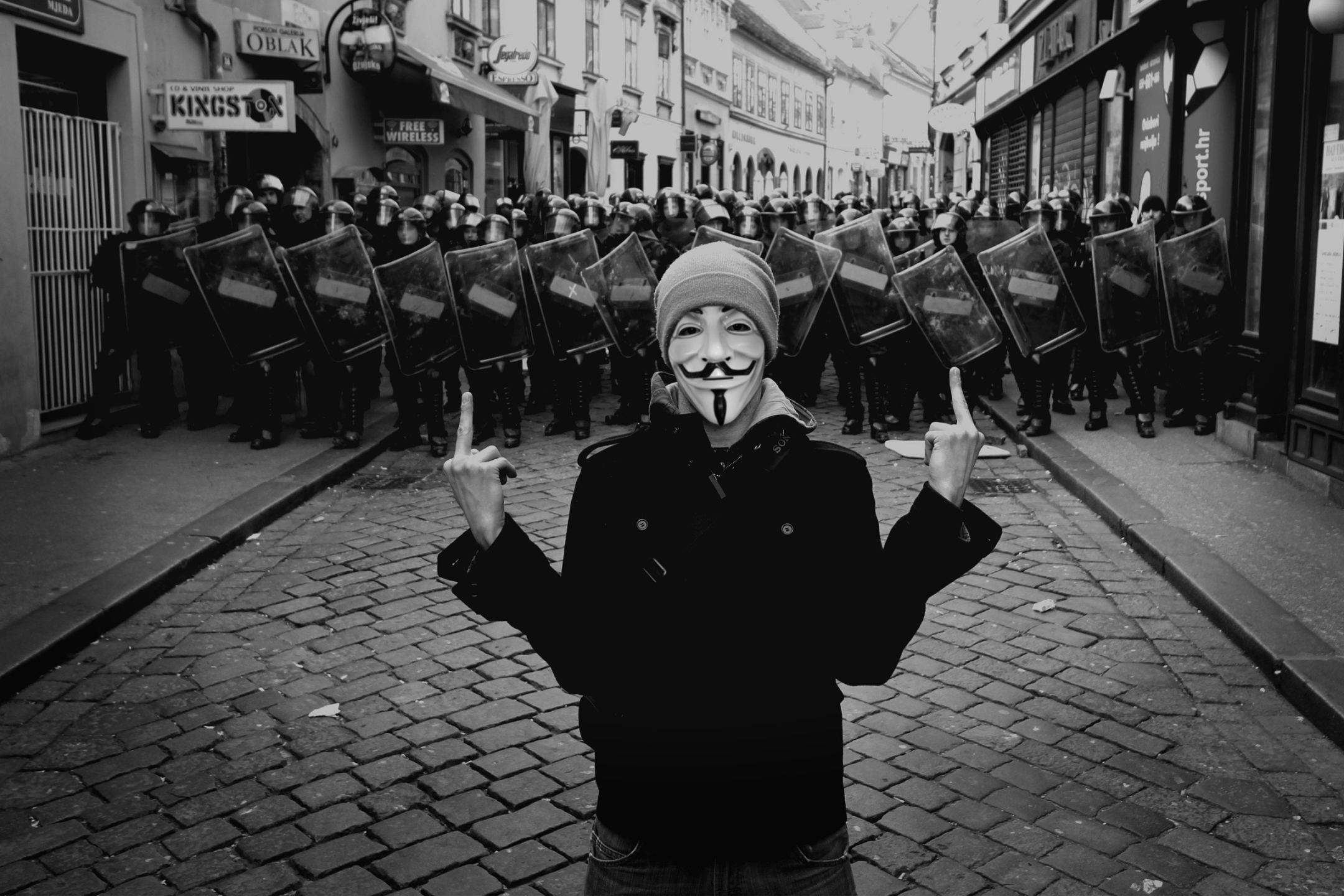 Download mobile wallpaper Technology, Anonymous, Anarchy for free.