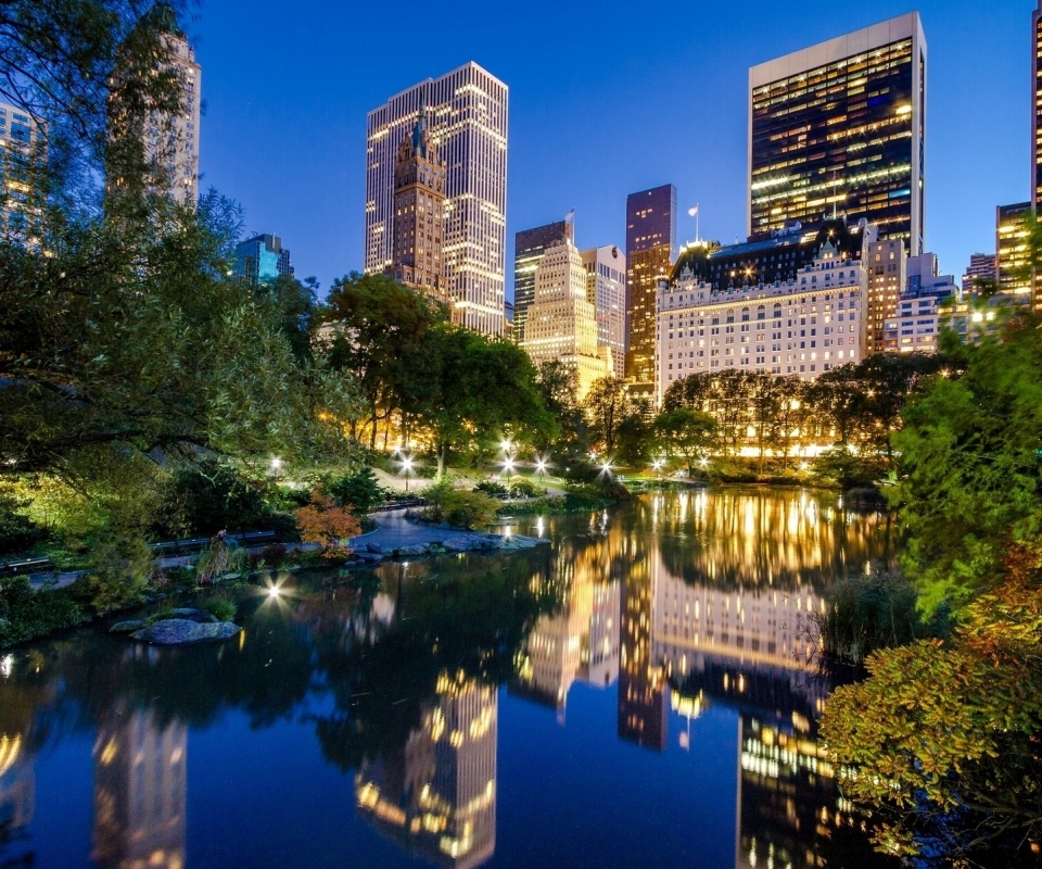 Baixar papel de parede para celular de Cidades, Noite, Nova York, Feito Pelo Homem gratuito.