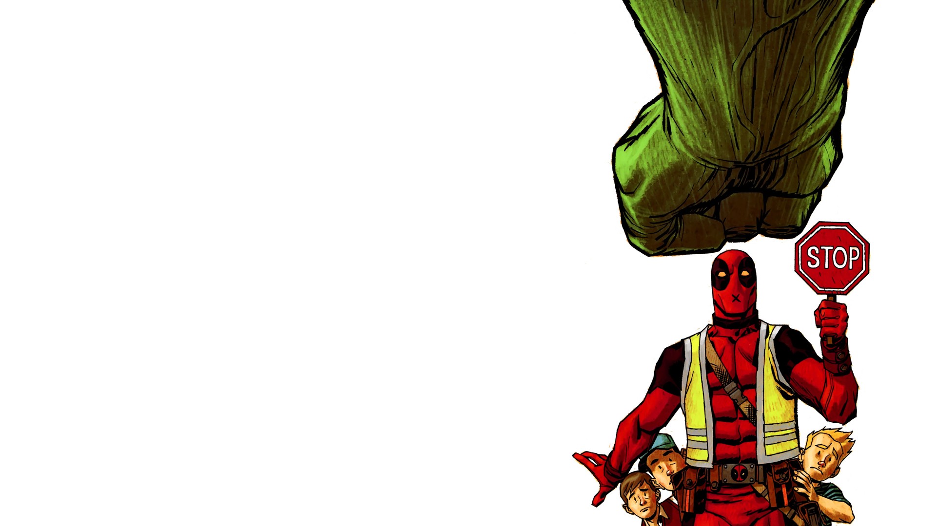 Download mobile wallpaper Hulk, Deadpool, Comics, Merc With A Mouth for free.