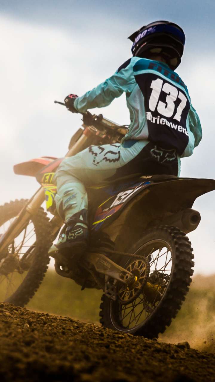 Download mobile wallpaper Sports, Motocross, Motorcycle, Dirt for free.