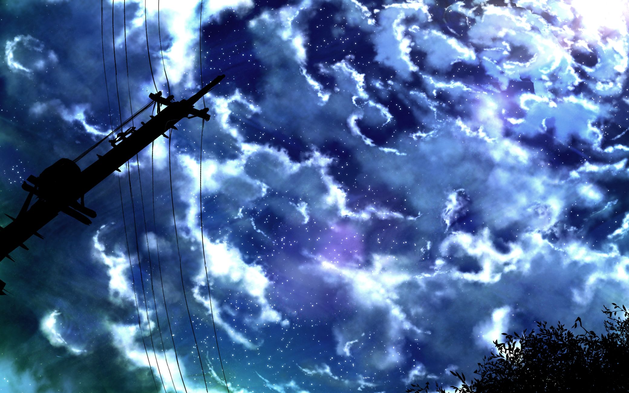 Download mobile wallpaper Anime, Sky for free.