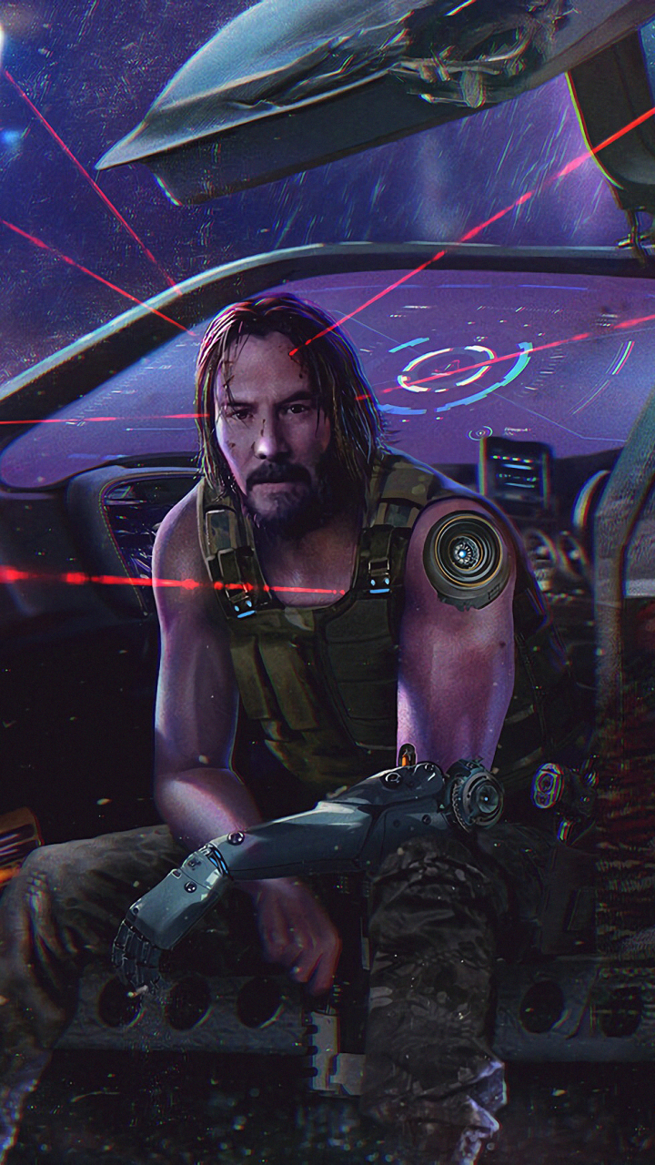 Handy-Wallpaper Keanu Reeves, Computerspiele, Cyberpunk 2077 kostenlos herunterladen.