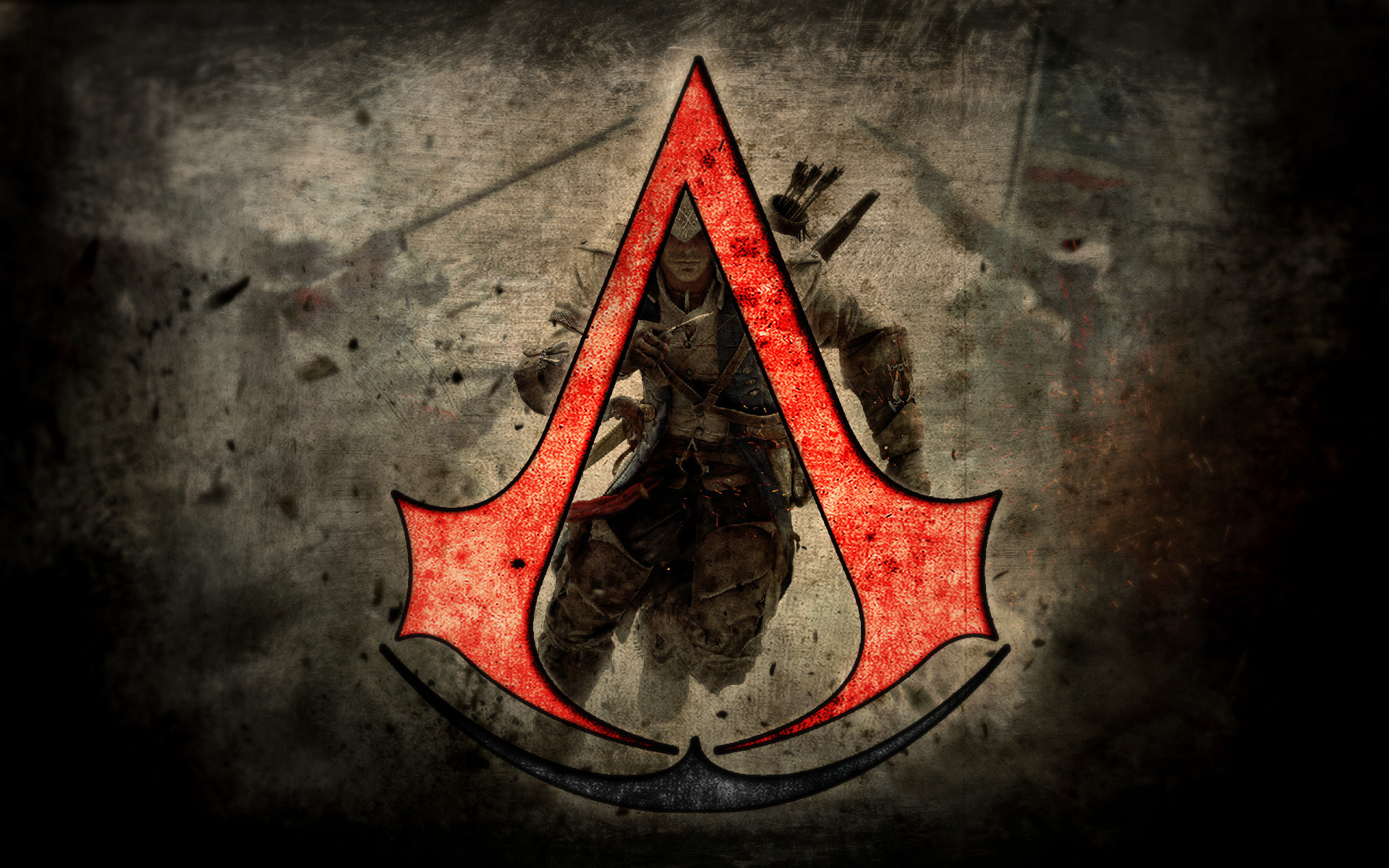 Handy-Wallpaper Assassin's Creed, Logo, Computerspiele kostenlos herunterladen.