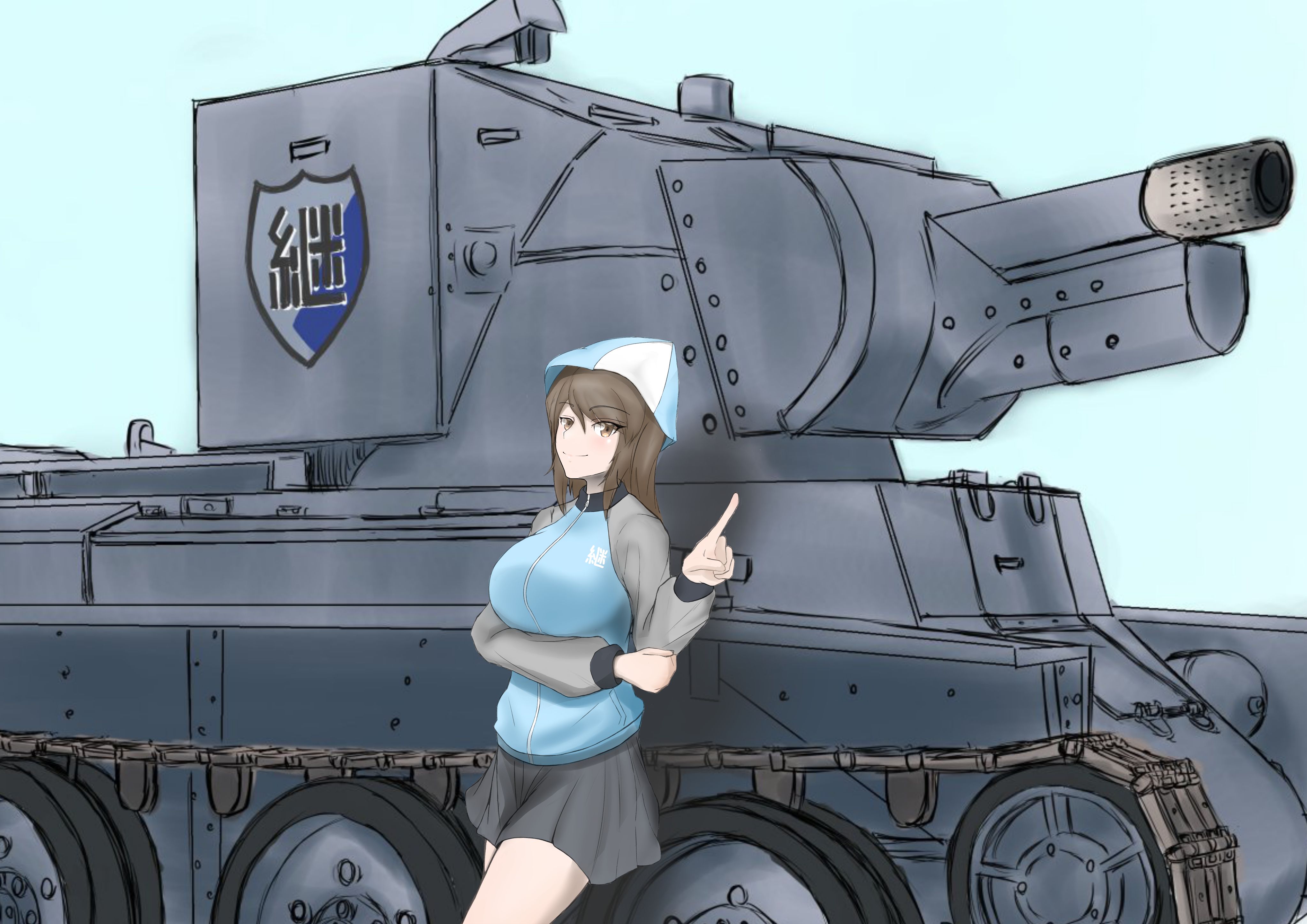 1534351 завантажити картинку аніме, дівчата та танки, міка (girls und panzer) - шпалери і заставки безкоштовно