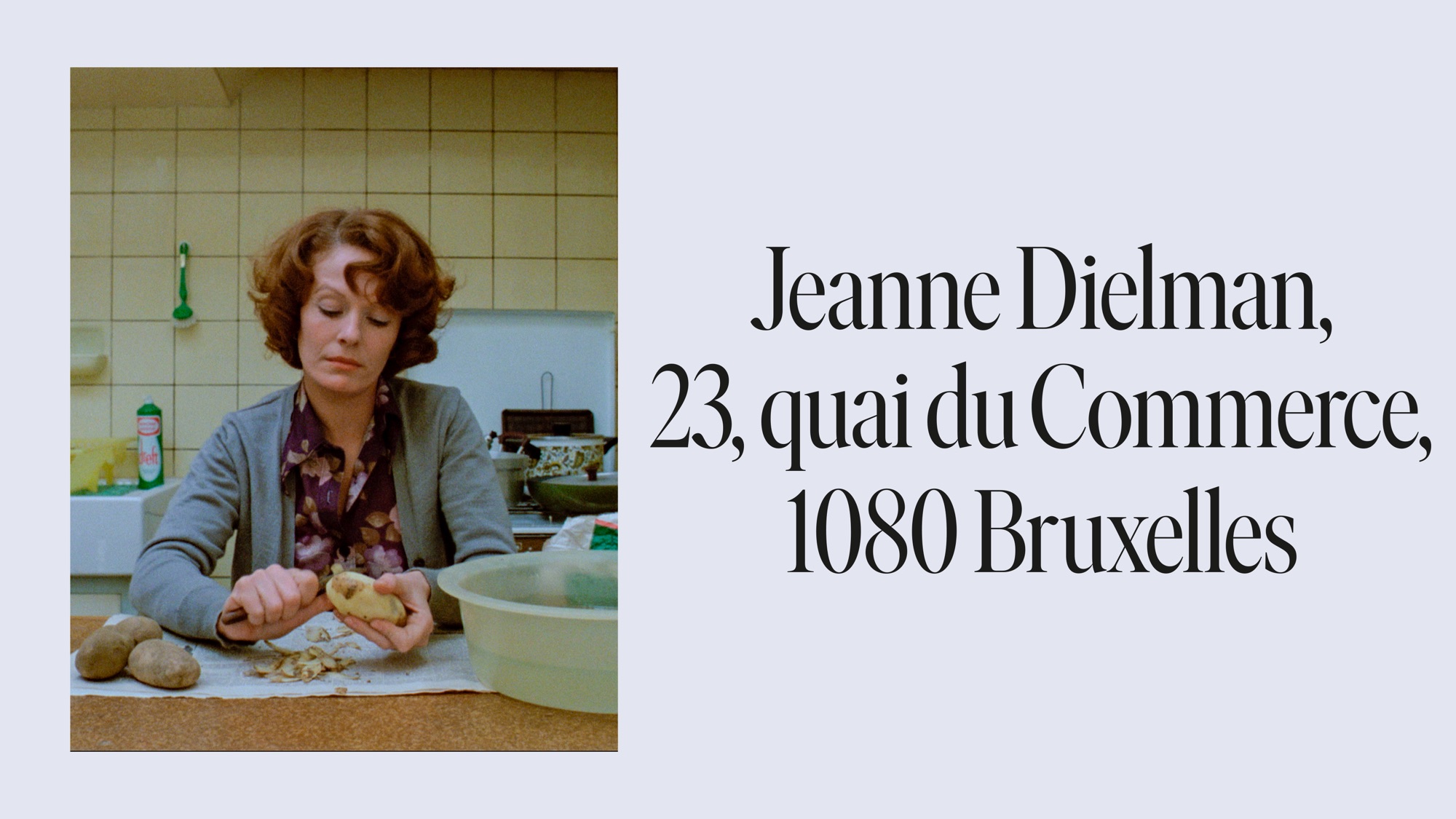 Laden Sie das Filme, Jeanne Dielman 23 Quai Du Commerce 1080 Bruxelles-Bild kostenlos auf Ihren PC-Desktop herunter
