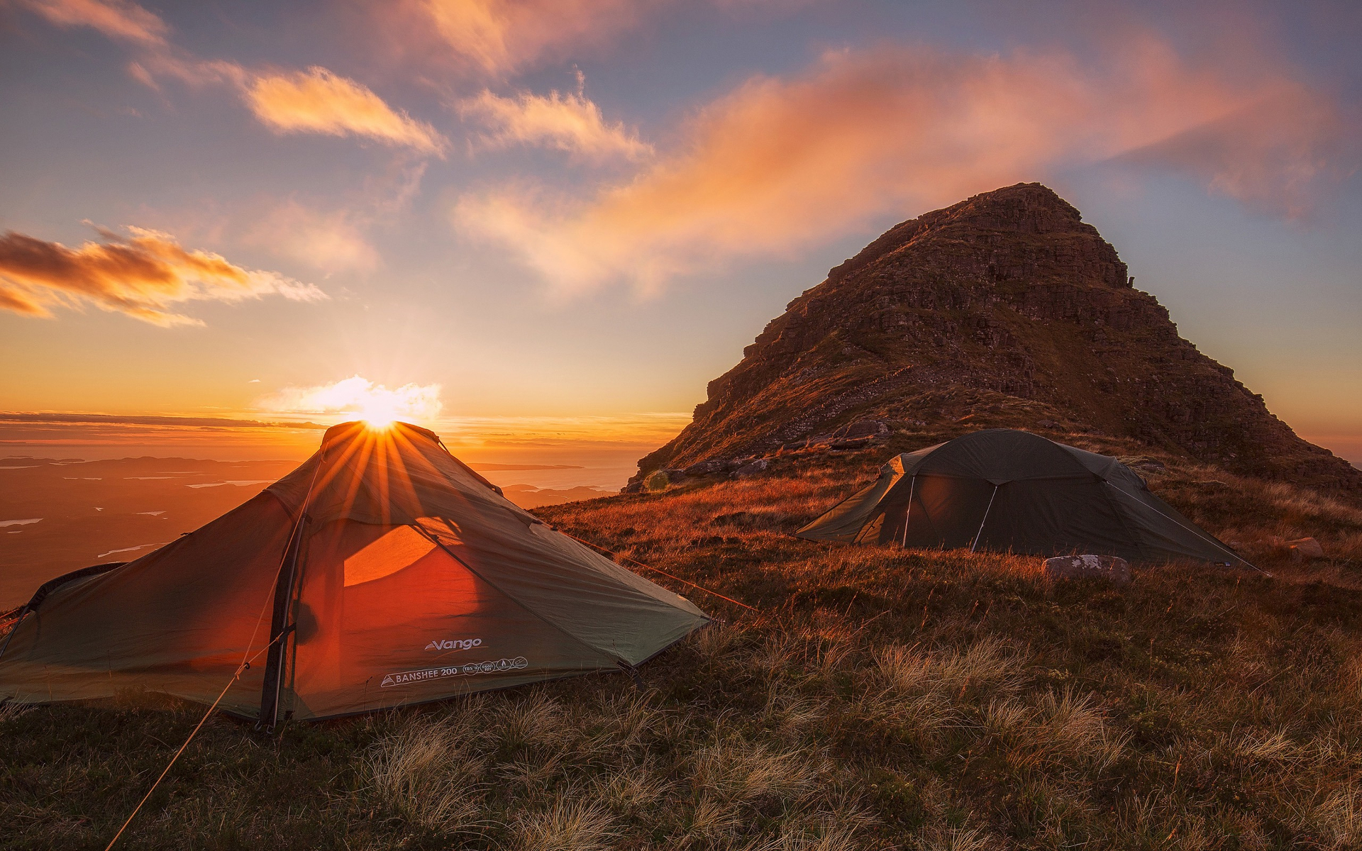 camping, photography, mountain, sunset, tent