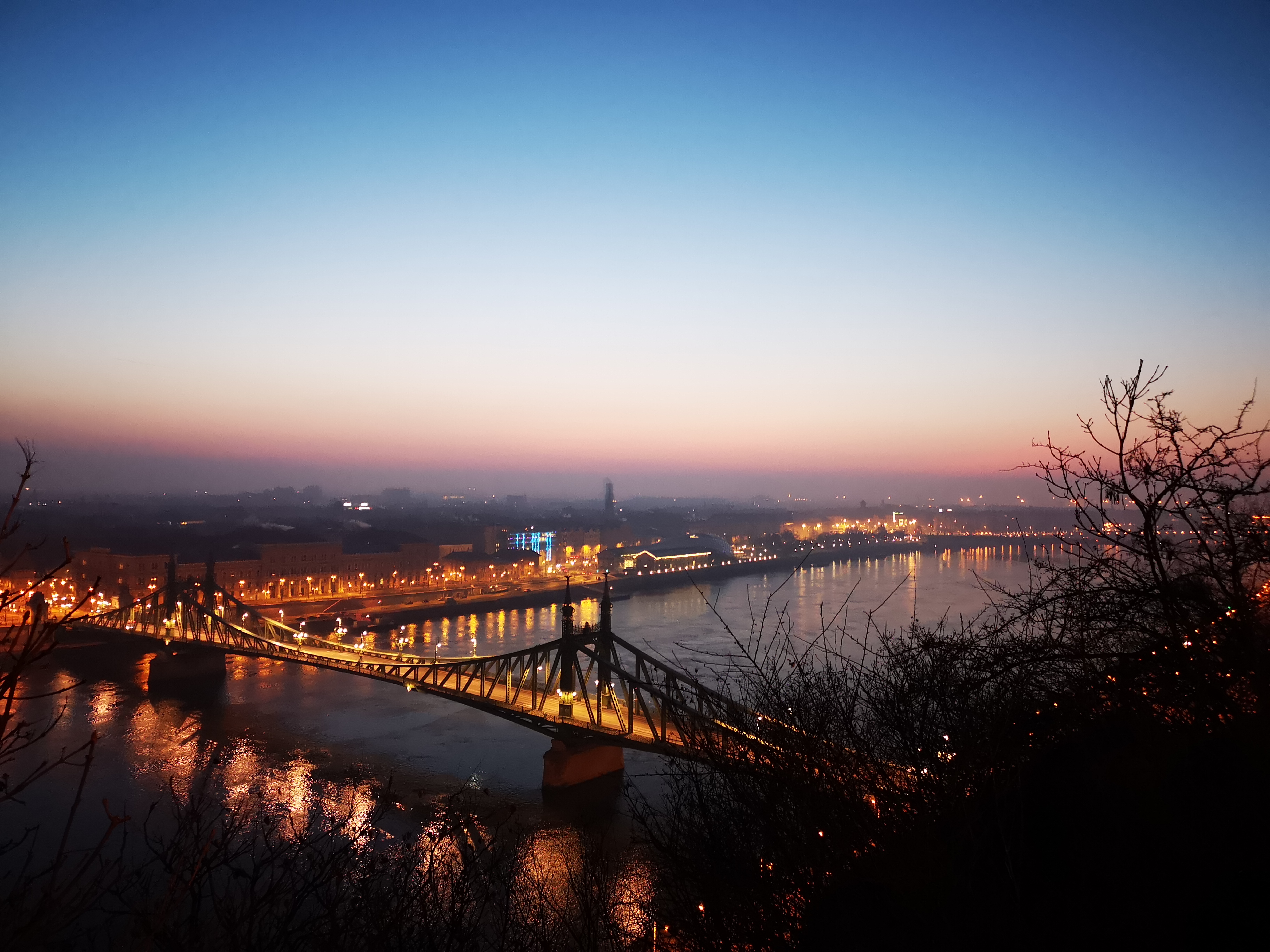 930418 Hintergrundbild herunterladen fotografie, sonnenaufgang, budapest, donau, ungarn, freiheitsbrücke (budapest) - Bildschirmschoner und Bilder kostenlos