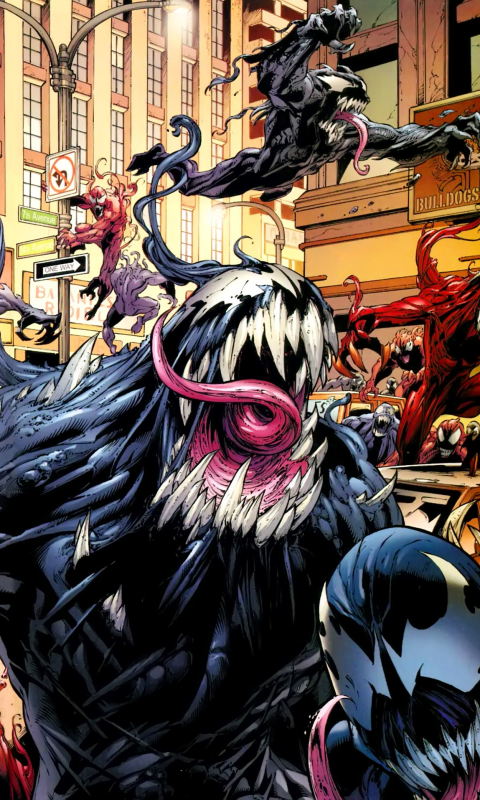 Handy-Wallpaper Comics, Venom, Gemetzel (Marvel Comics) kostenlos herunterladen.