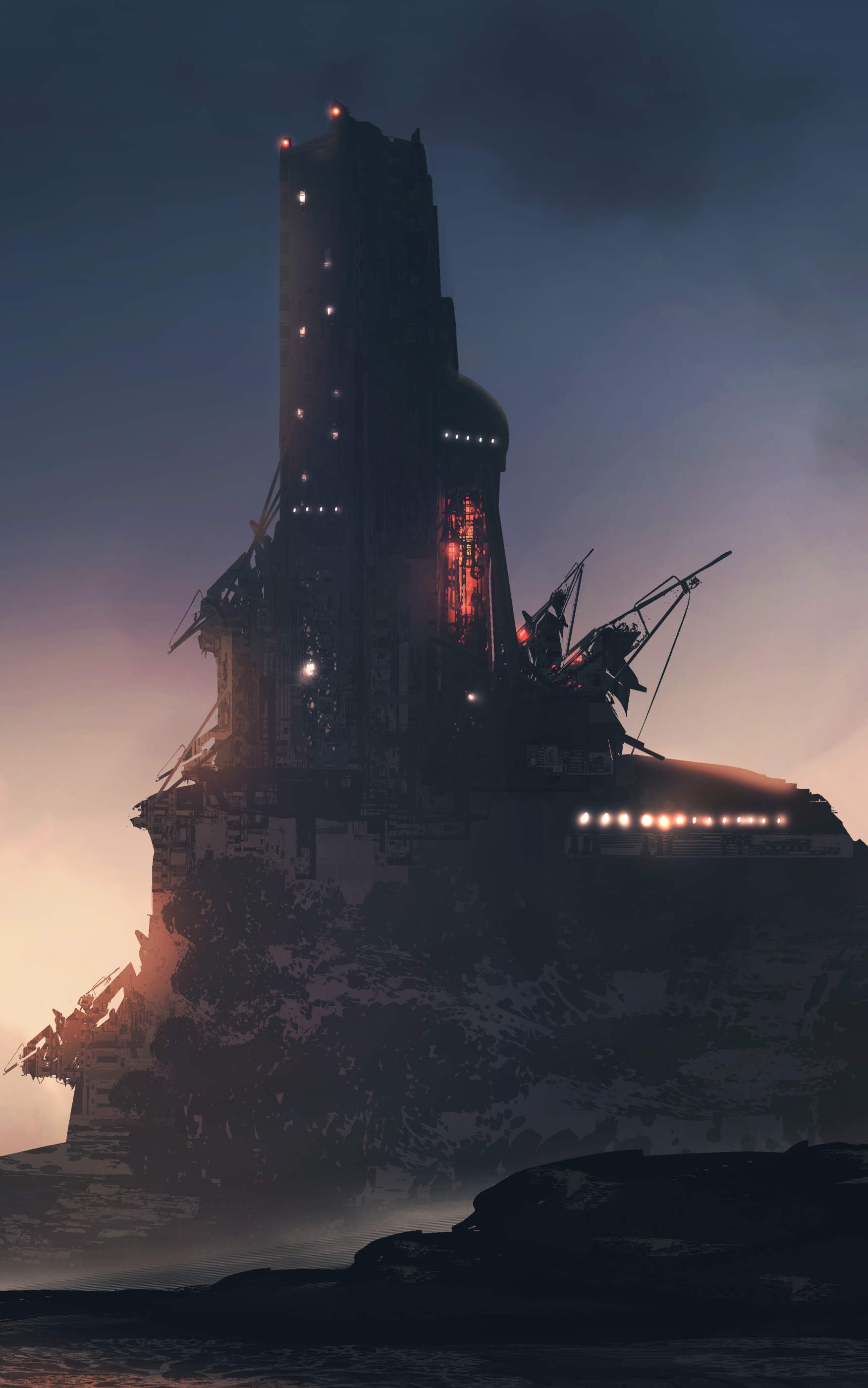 Download mobile wallpaper Building, Sci Fi for free.