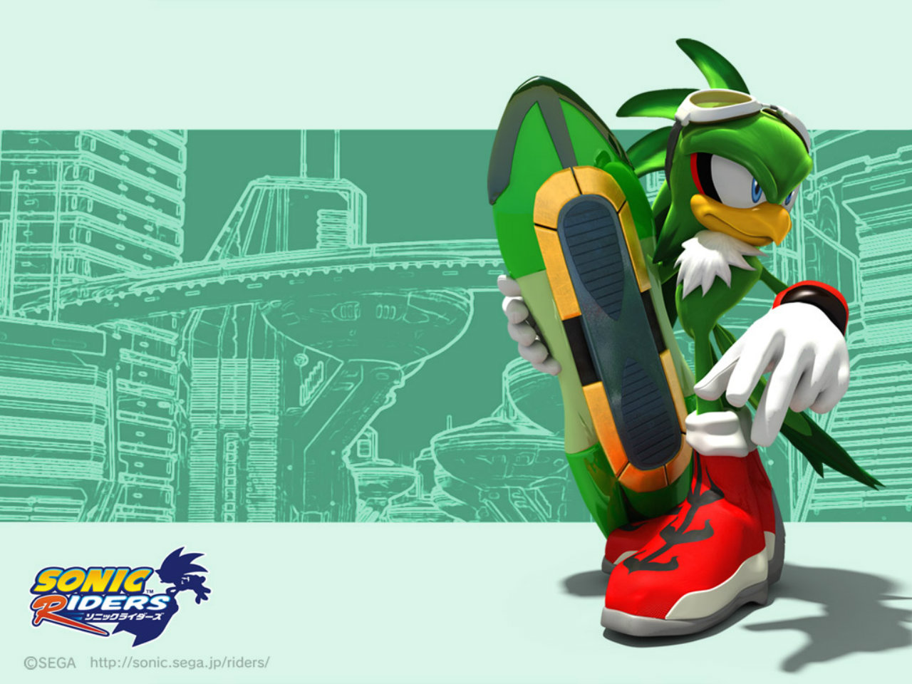 video game, jet the hawk, sonic riders