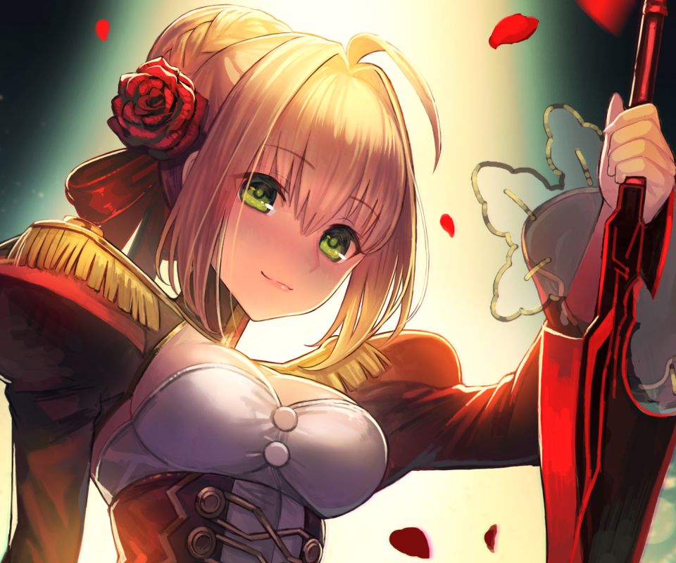 Download mobile wallpaper Anime, Red Saber, Fate/extra, Nero Claudius, Fate Series for free.