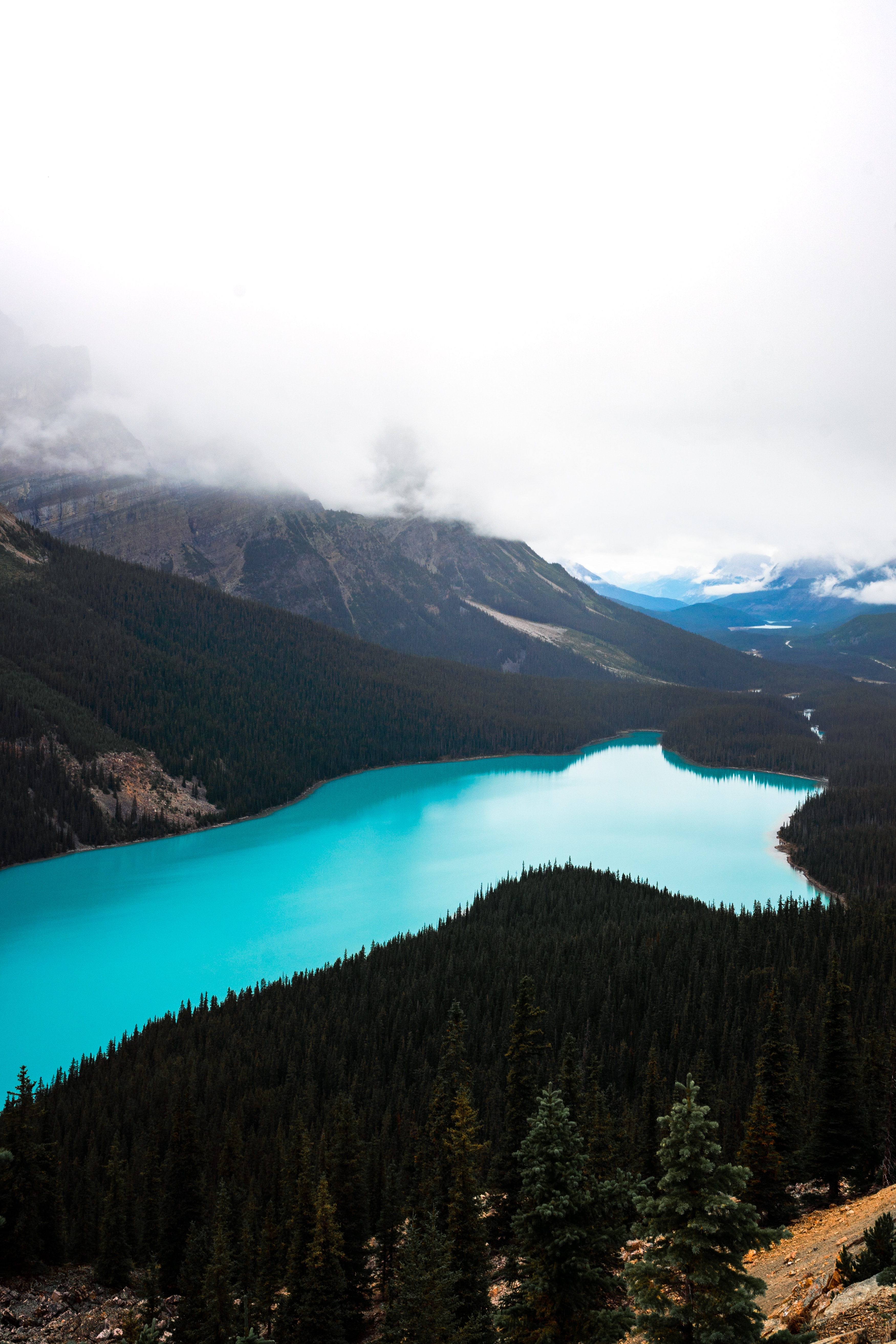 Descarga gratis la imagen Vista Desde Arriba, Montañas, Lago, Naturaleza, Bosque, Paisaje en el escritorio de tu PC