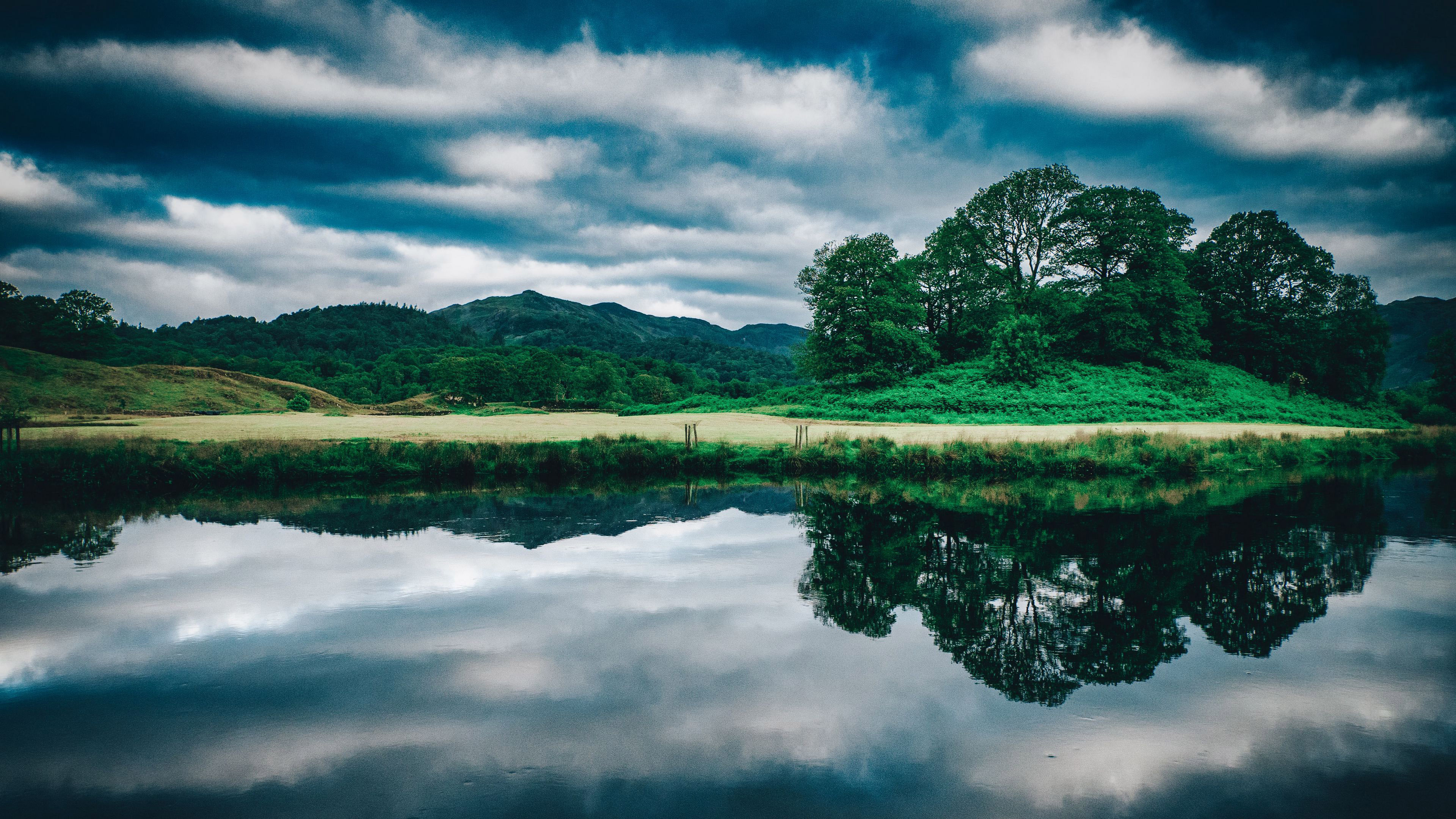 Download mobile wallpaper Landscape, Reflection, Earth, Cloud for free.