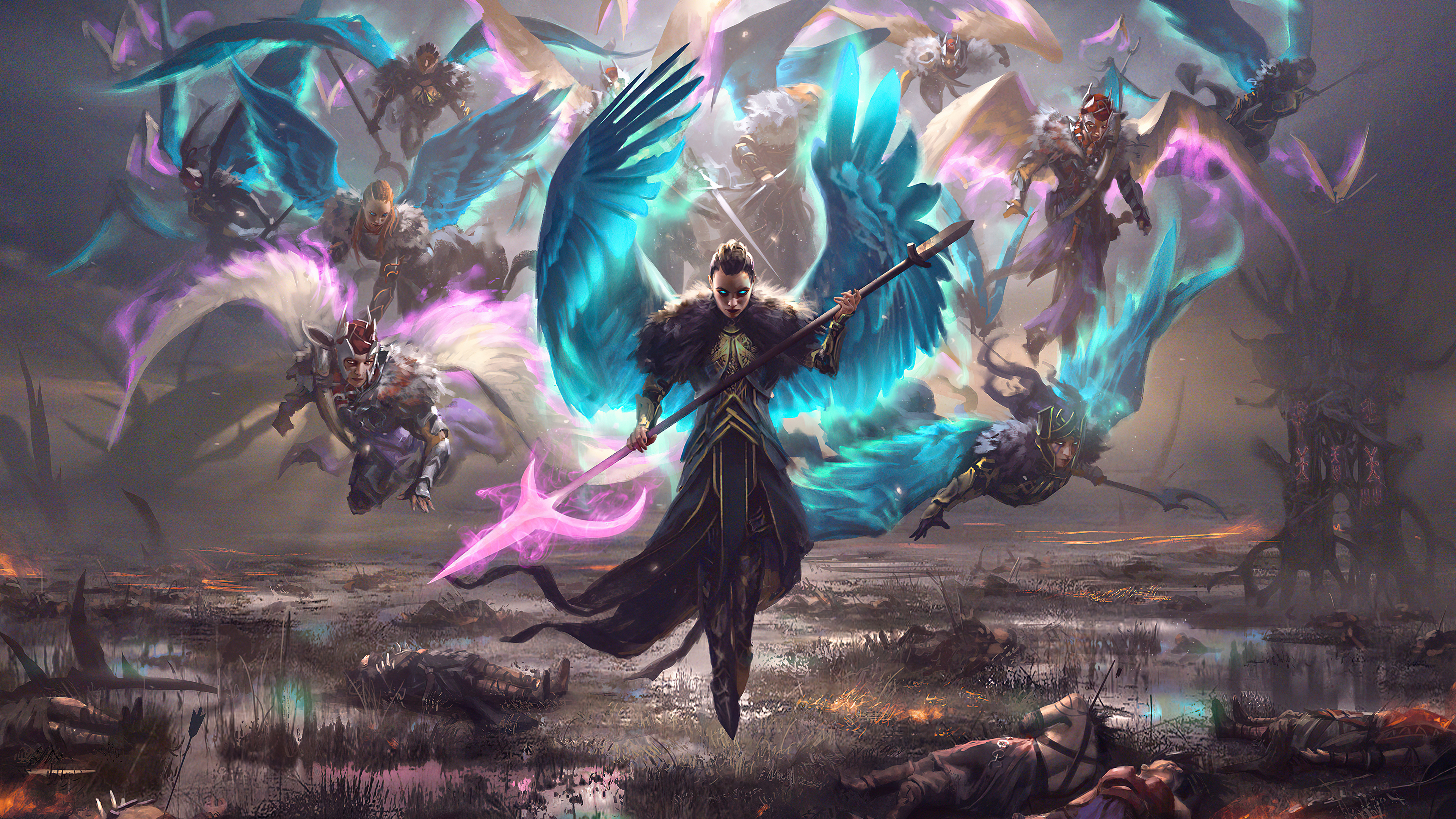 Free download wallpaper Game, Magic: The Gathering, Angel Warrior on your PC desktop
