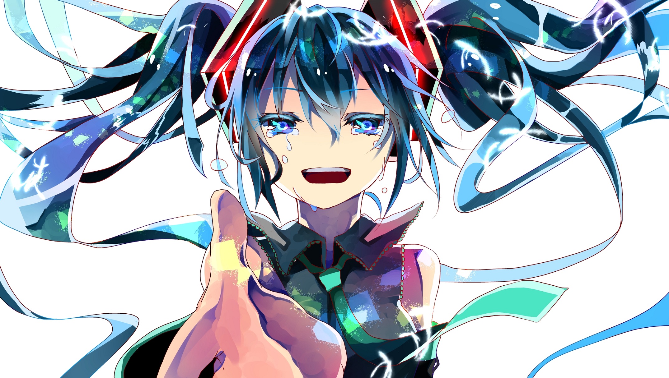 Download mobile wallpaper Anime, Vocaloid, Hatsune Miku, Crying for free.