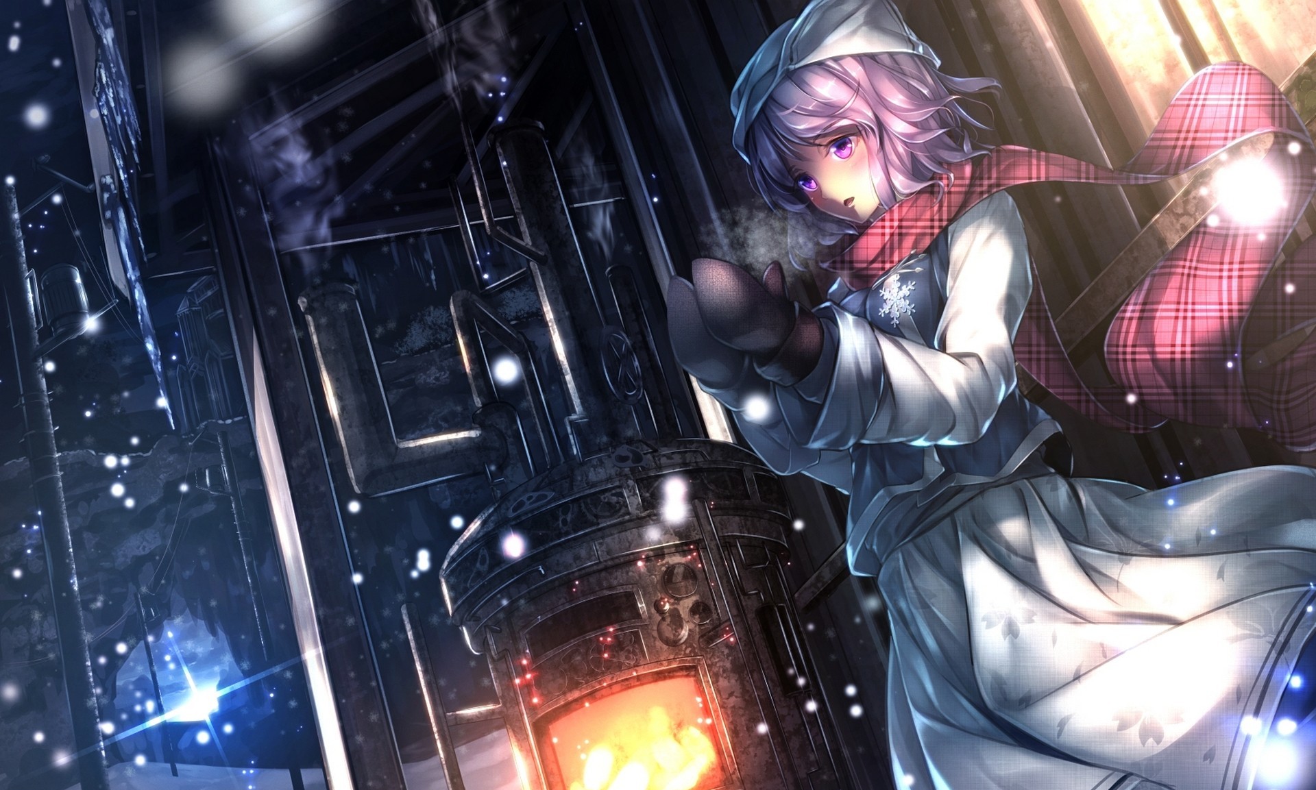 Download mobile wallpaper Anime, Winter, Touhou, Sakuya Izayoi for free.