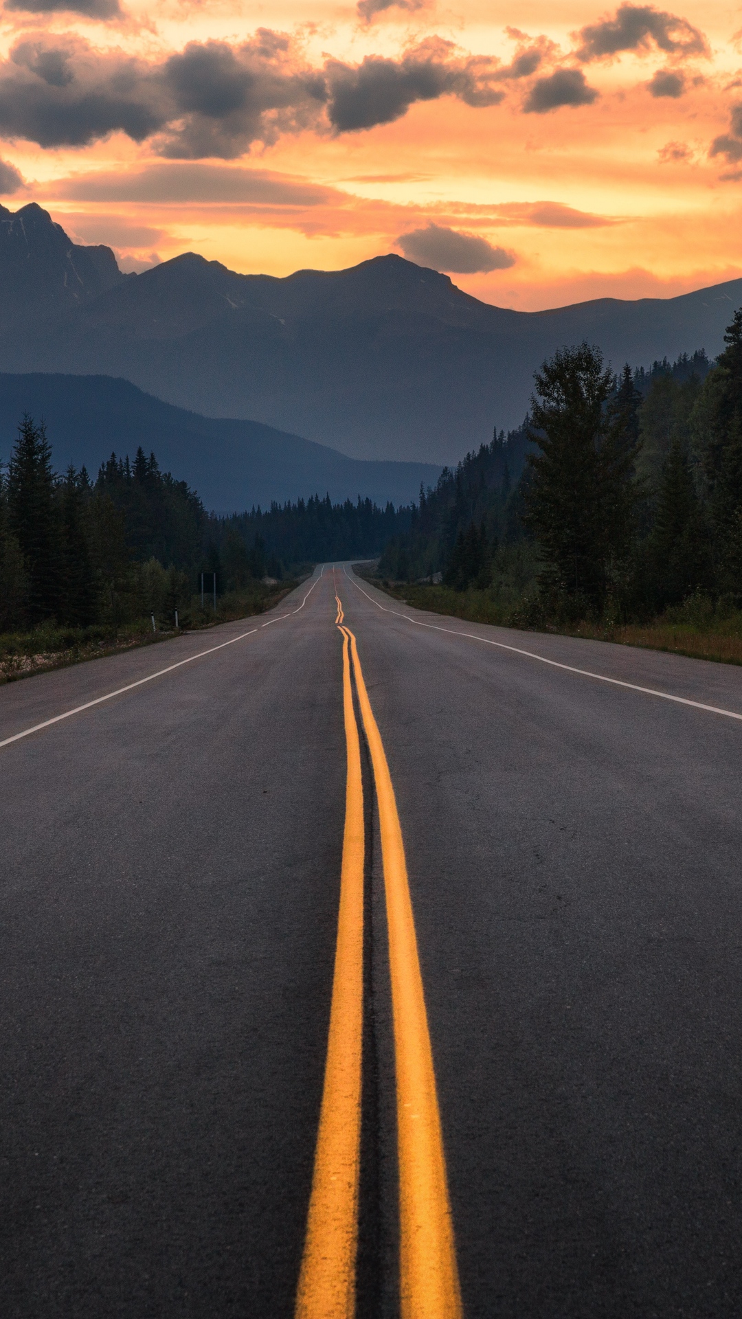 Download mobile wallpaper Mountain, Canada, Road, Man Made for free.