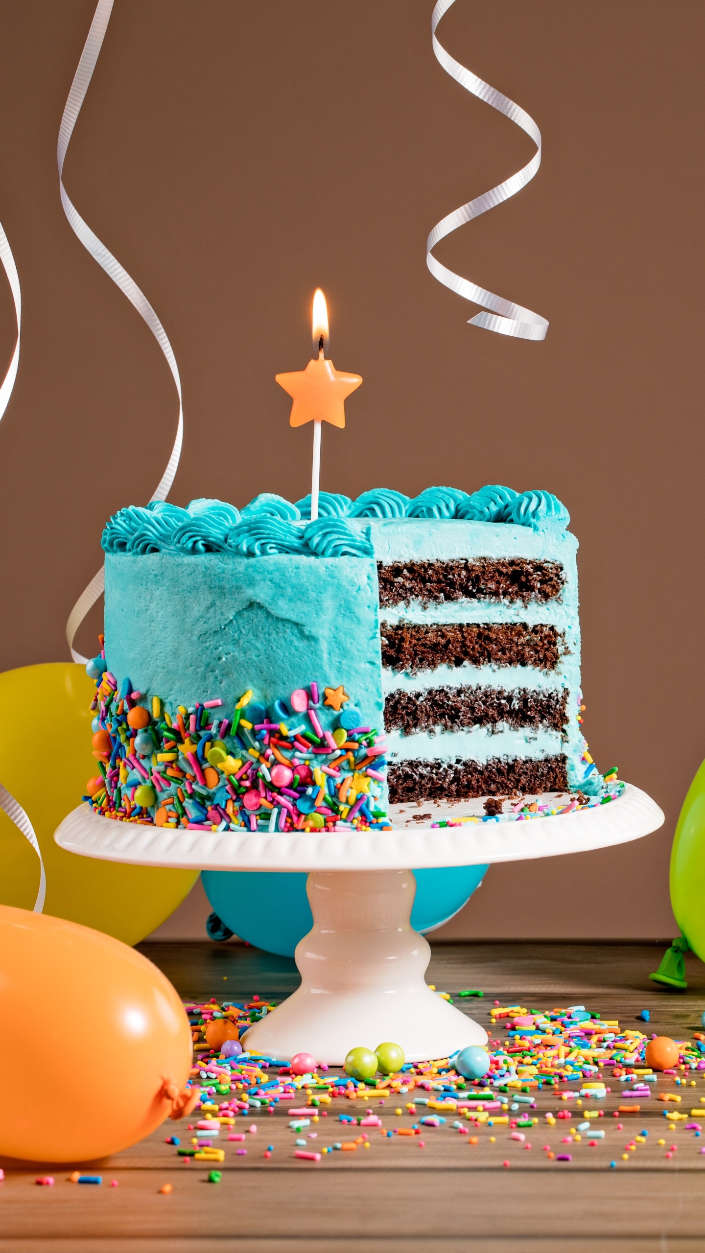 Download mobile wallpaper Holiday, Cake, Balloon, Celebration, Birthday, Pastry for free.