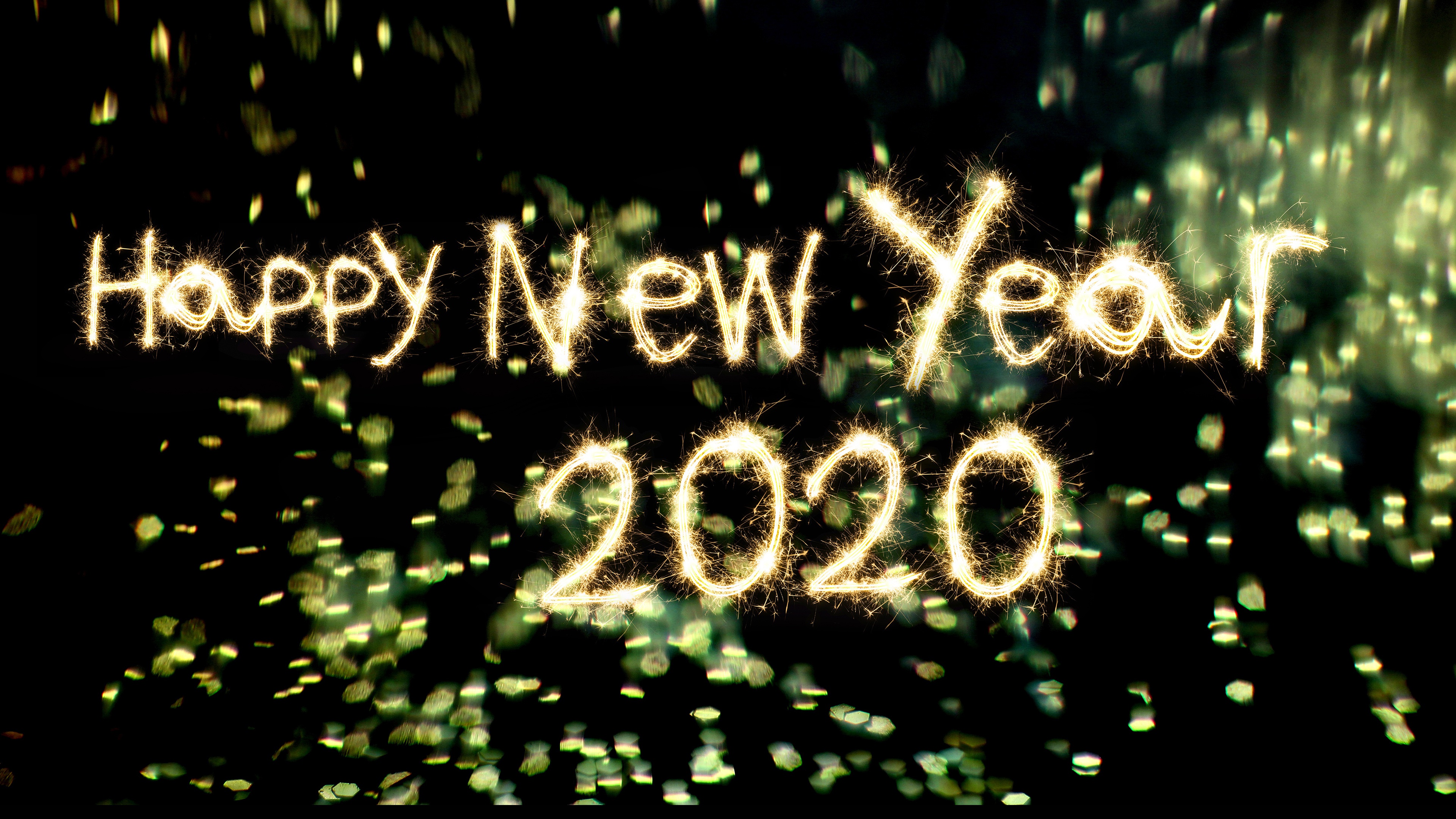 Download mobile wallpaper New Year, Holiday, Sparkles, Happy New Year, New Year 2020 for free.