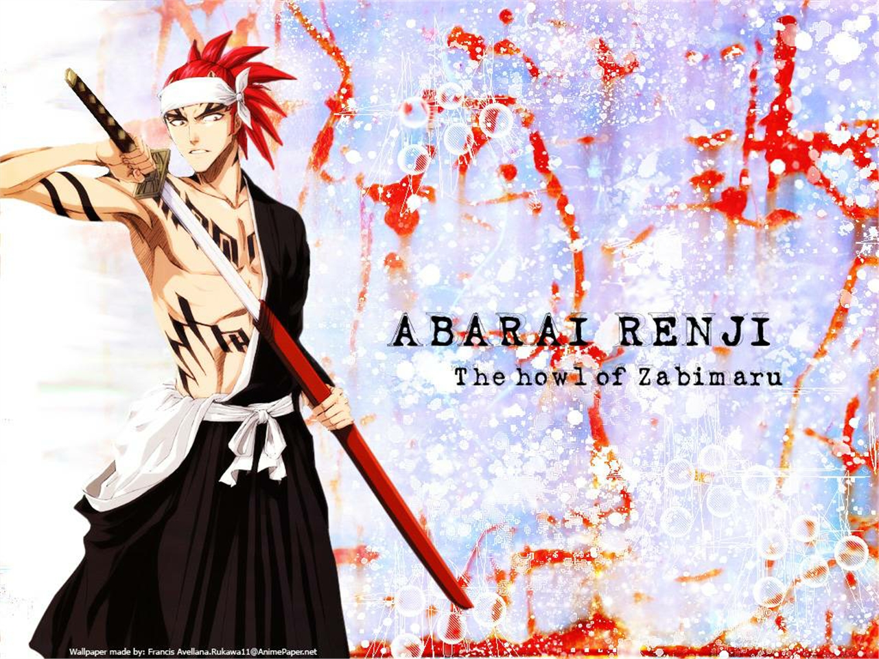 Handy-Wallpaper Bleach, Animes, Renji Abarai kostenlos herunterladen.