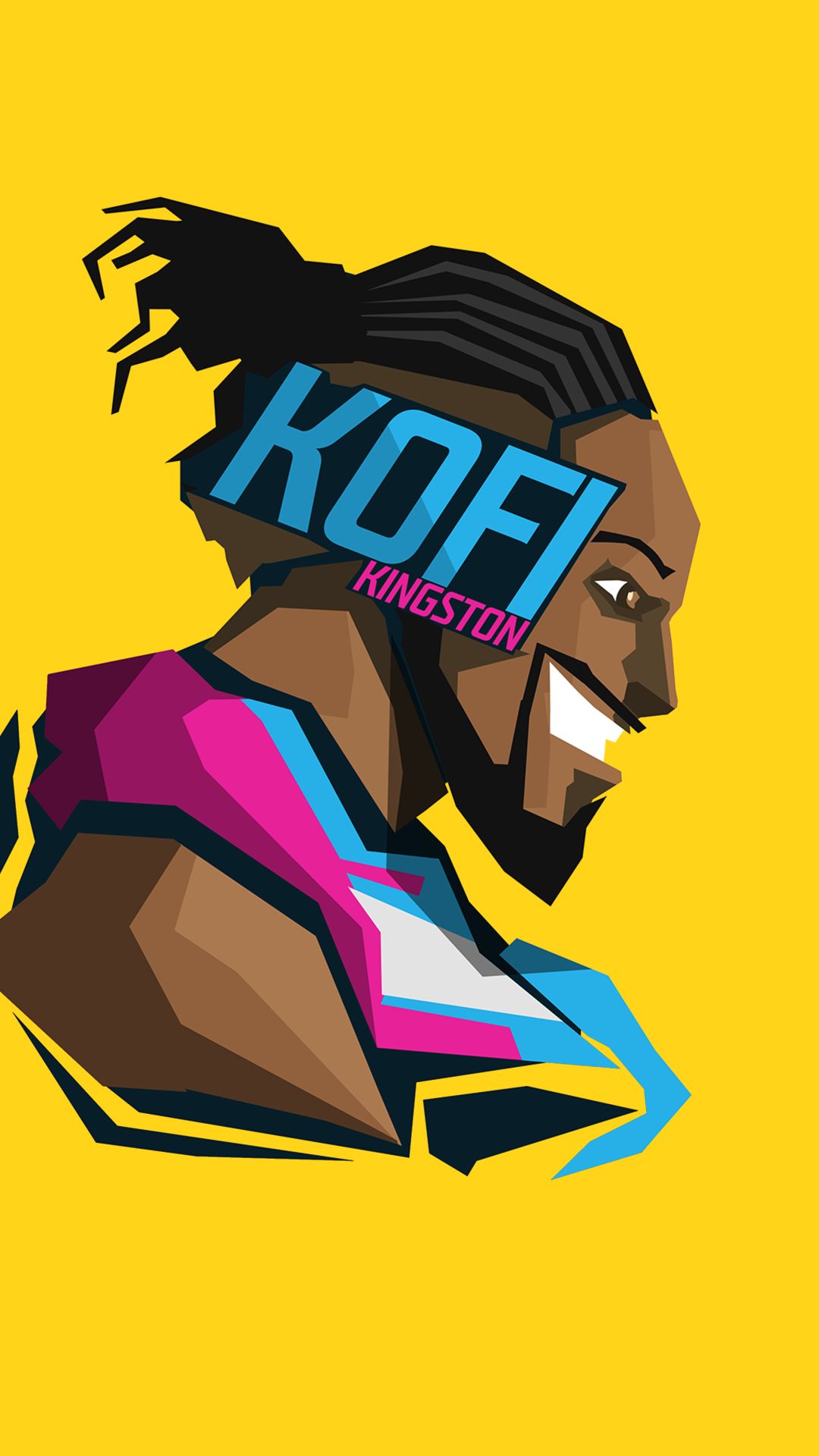 Handy-Wallpaper Sport, Wwe, Kofi Kingston kostenlos herunterladen.