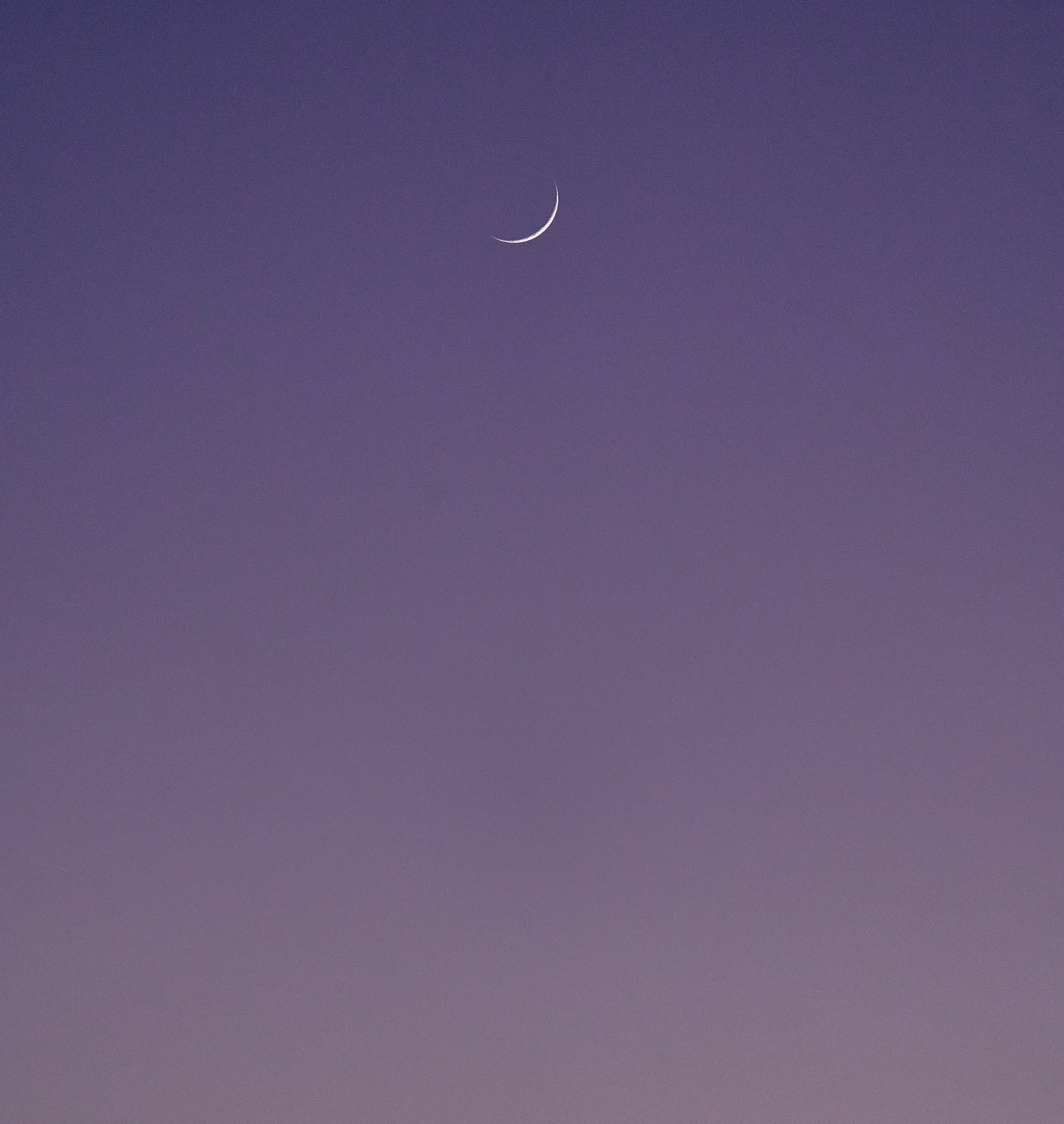 sky, moon, violet, minimalism, purple