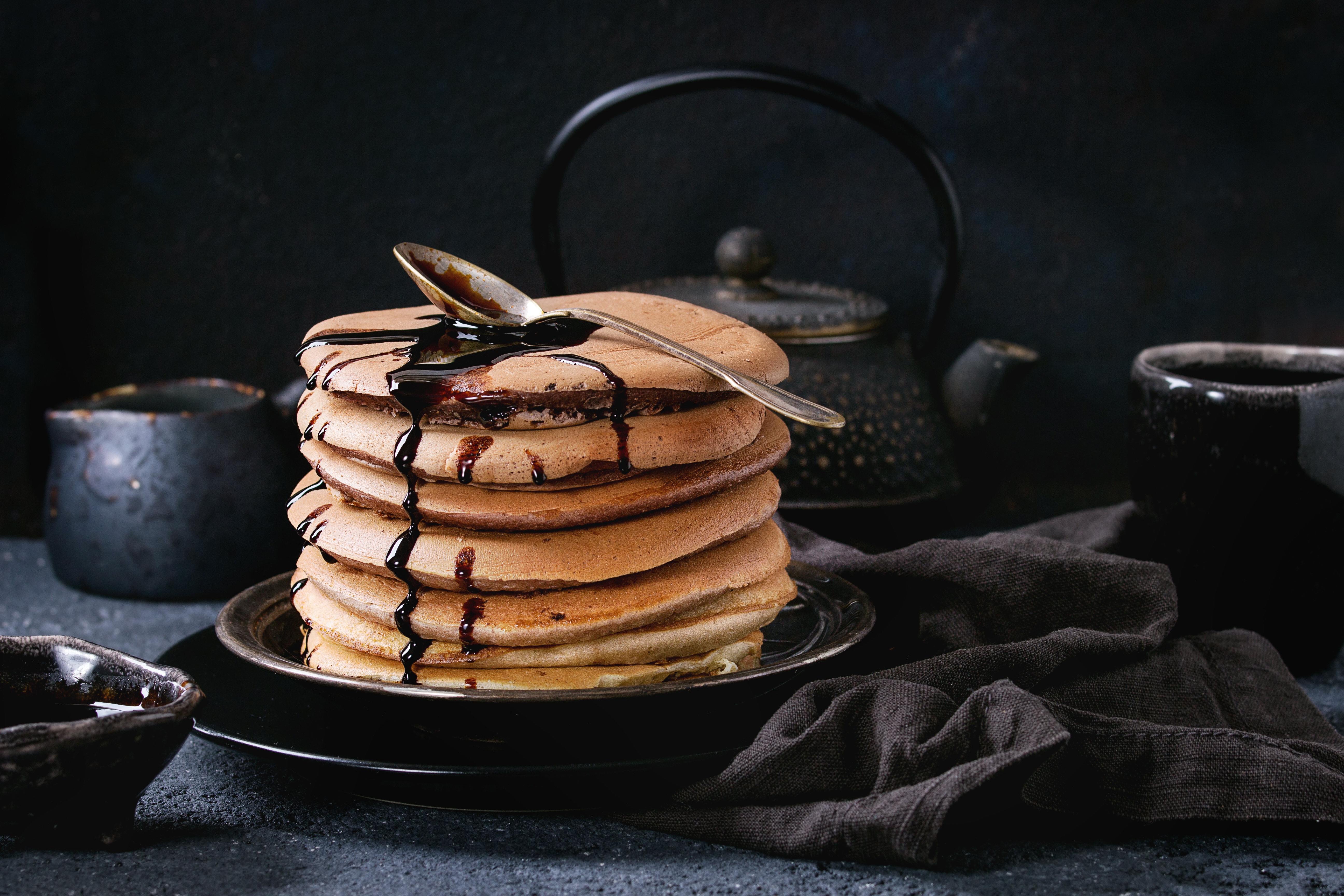 Descarga gratuita de fondo de pantalla para móvil de Desayuno, Panqueque, Alimento, Bodegón.