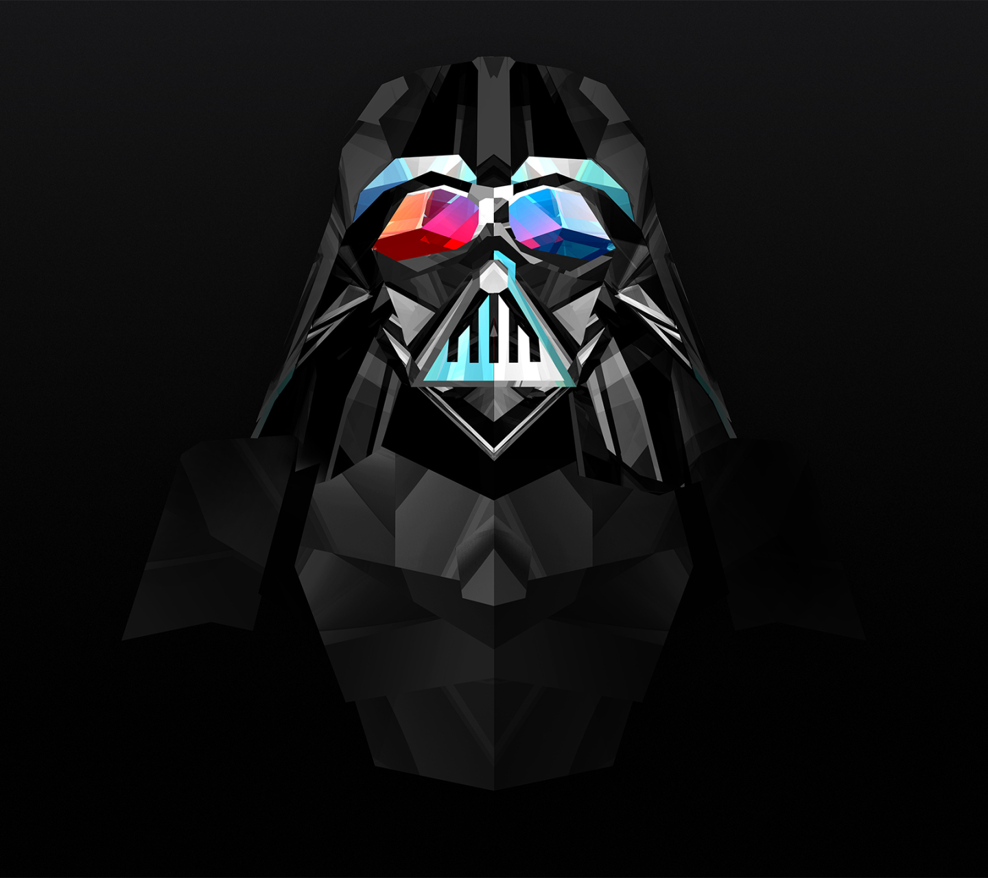 Descarga gratuita de fondo de pantalla para móvil de Abstracto, Facetas, Darth Vader, La Guerra De Las Galaxias, Guerra De Las Galaxias.