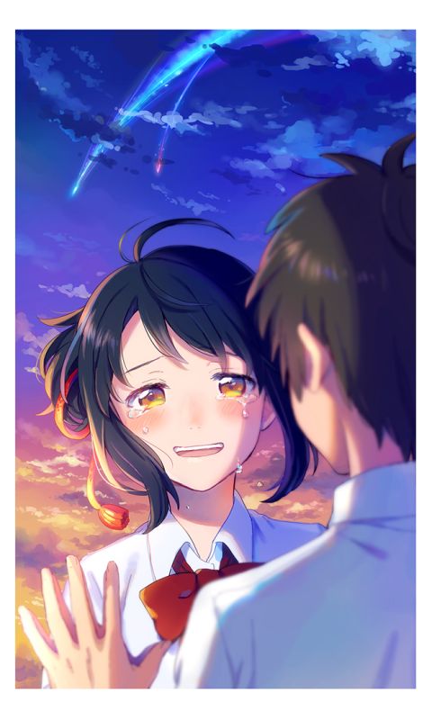 Baixar papel de parede para celular de Anime, Your Name, Kimi No Na Wa, Mitsuha Miyamizu, Taki Tachibana gratuito.