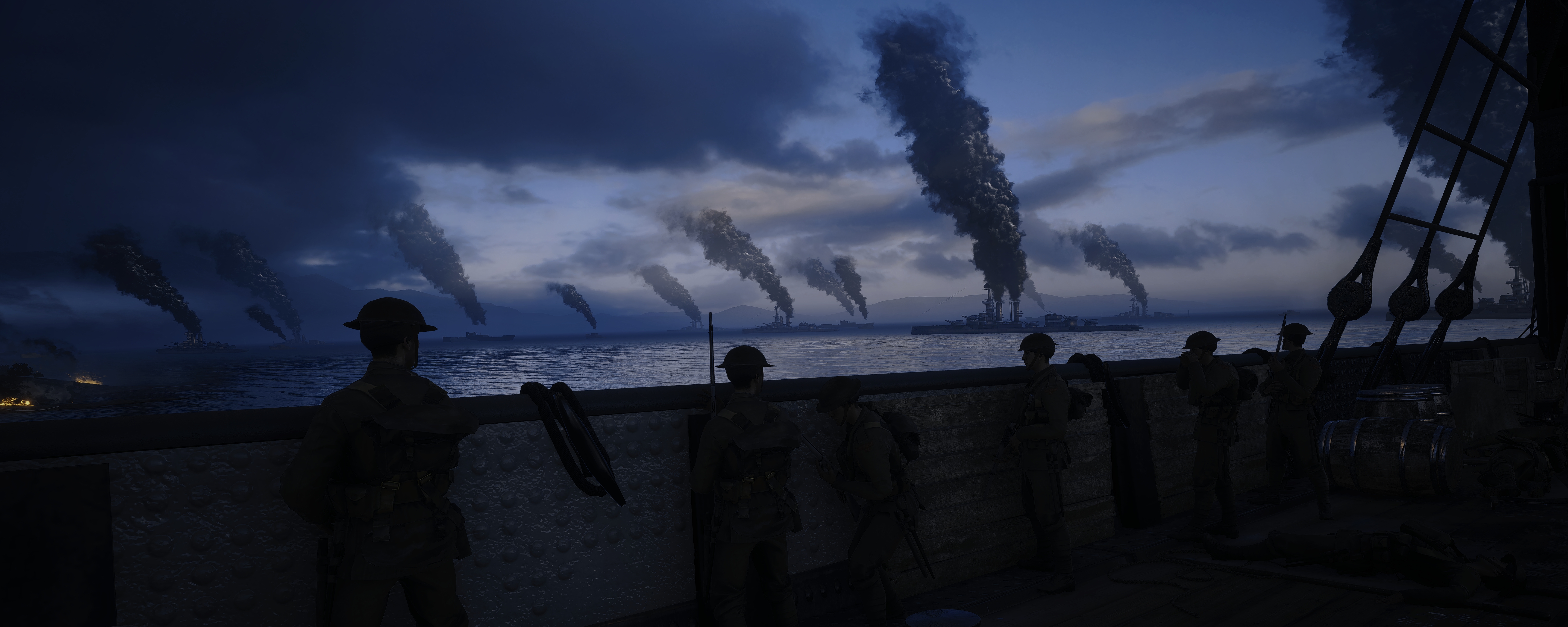 Baixar papel de parede para celular de Mar, Campo De Batalha, Videogame, Battlefield 1 gratuito.