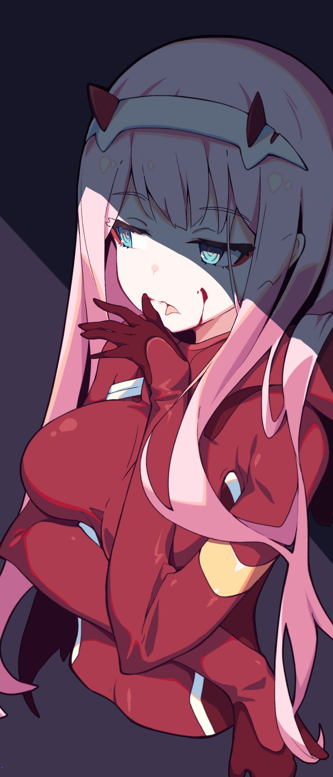 Handy-Wallpaper Animes, Darling In The Franxx, Zero Two (Liebling Im Franxx) kostenlos herunterladen.