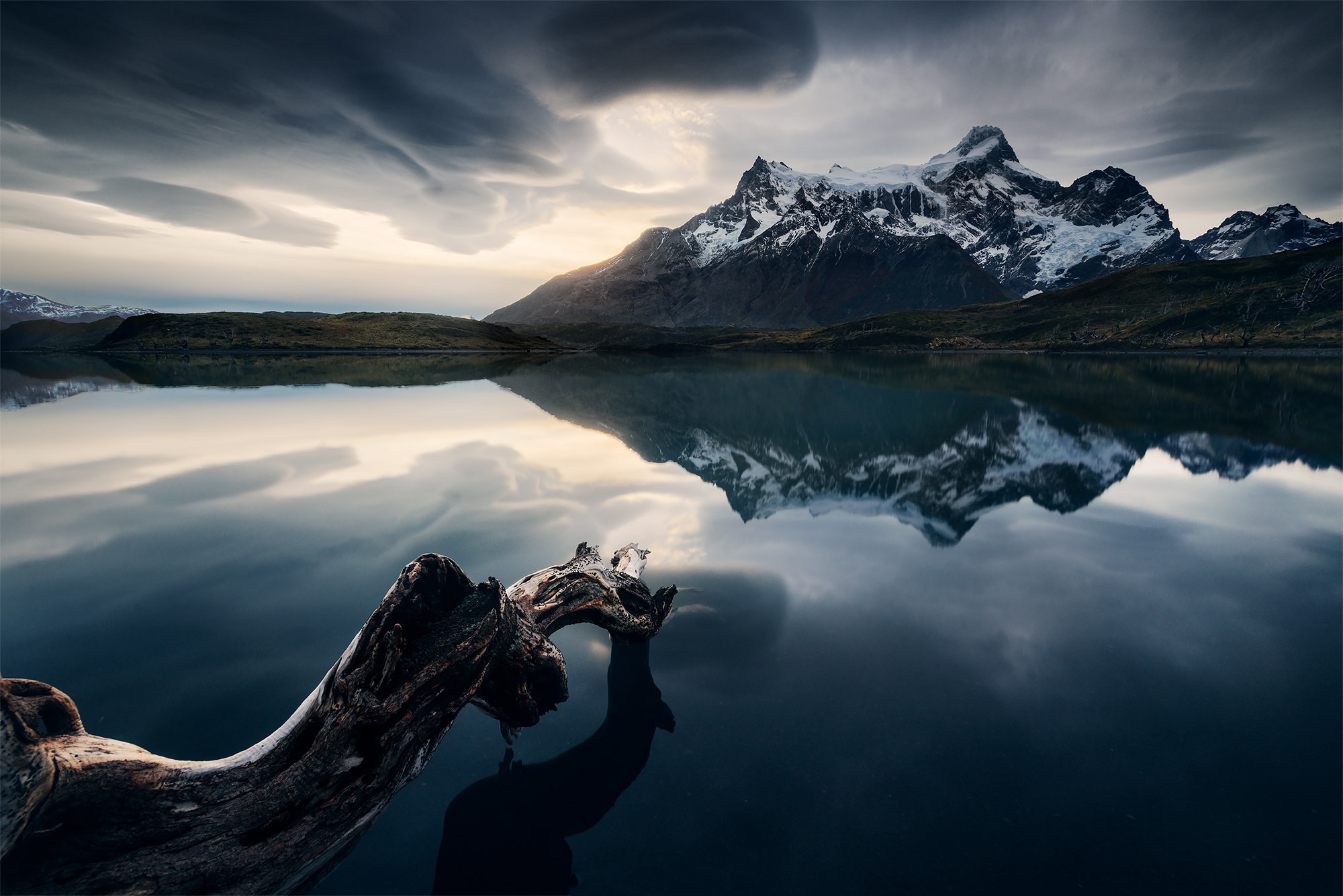 earth, reflection, andes, lake, mountain