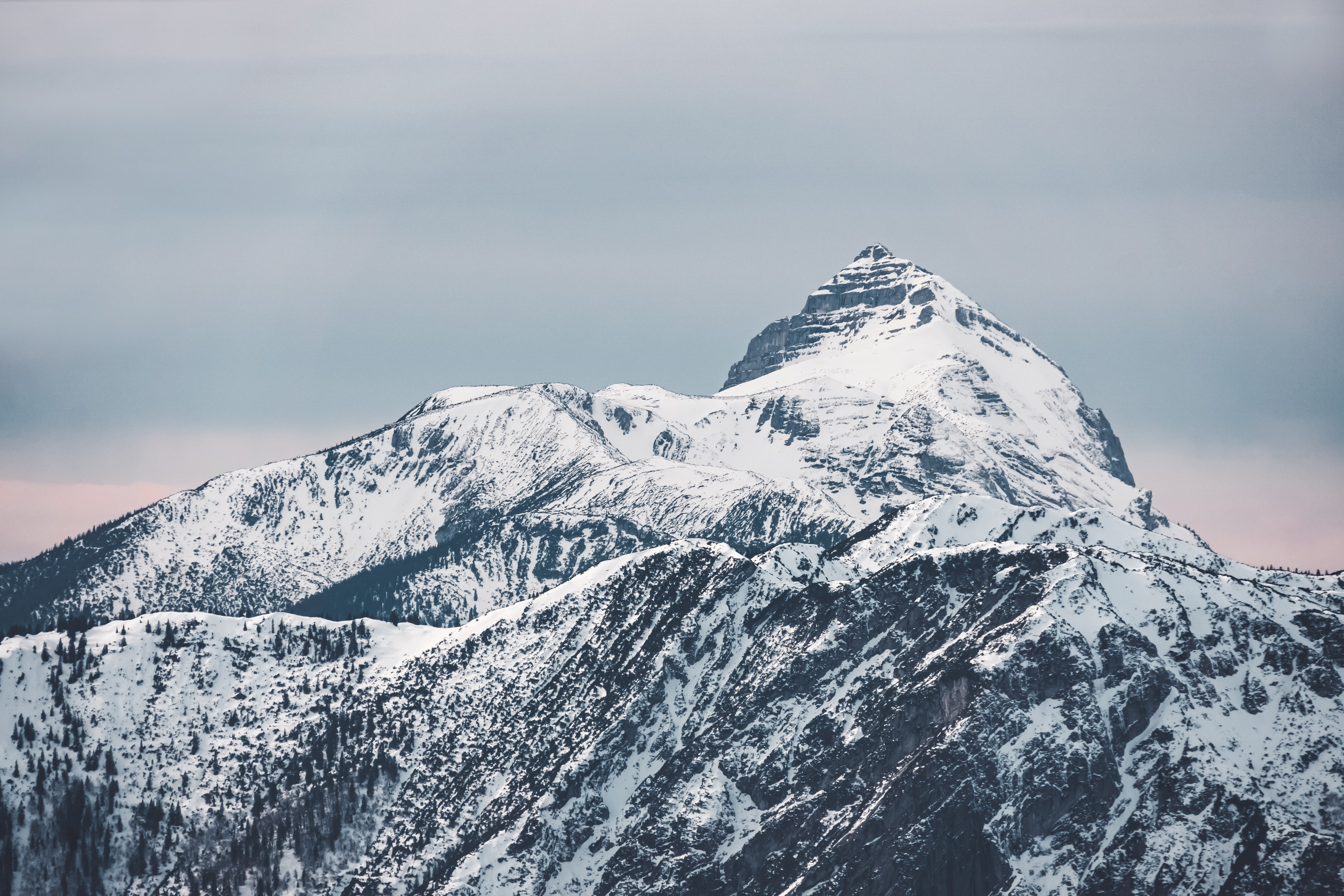 Descarga gratuita de fondo de pantalla para móvil de Naturaleza, Nieve, Montaña, Vértice, Arriba.