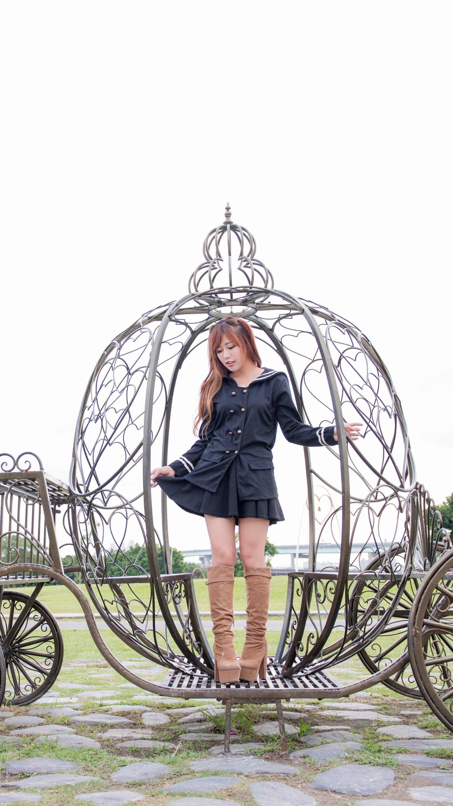 Download mobile wallpaper Boots, Model, Women, Asian, Taiwanese, Xiao Xi for free.