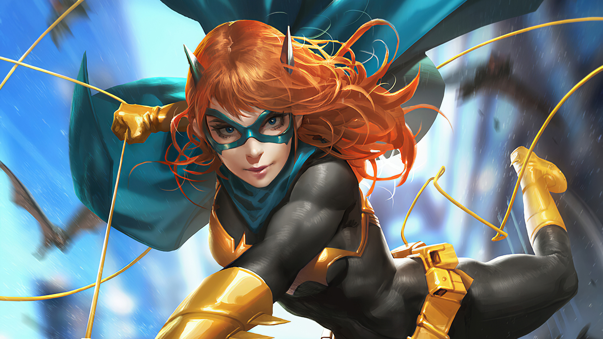 Descarga gratuita de fondo de pantalla para móvil de Historietas, The Batman, Dc Comics, Pelo Naranja, Batgirl.