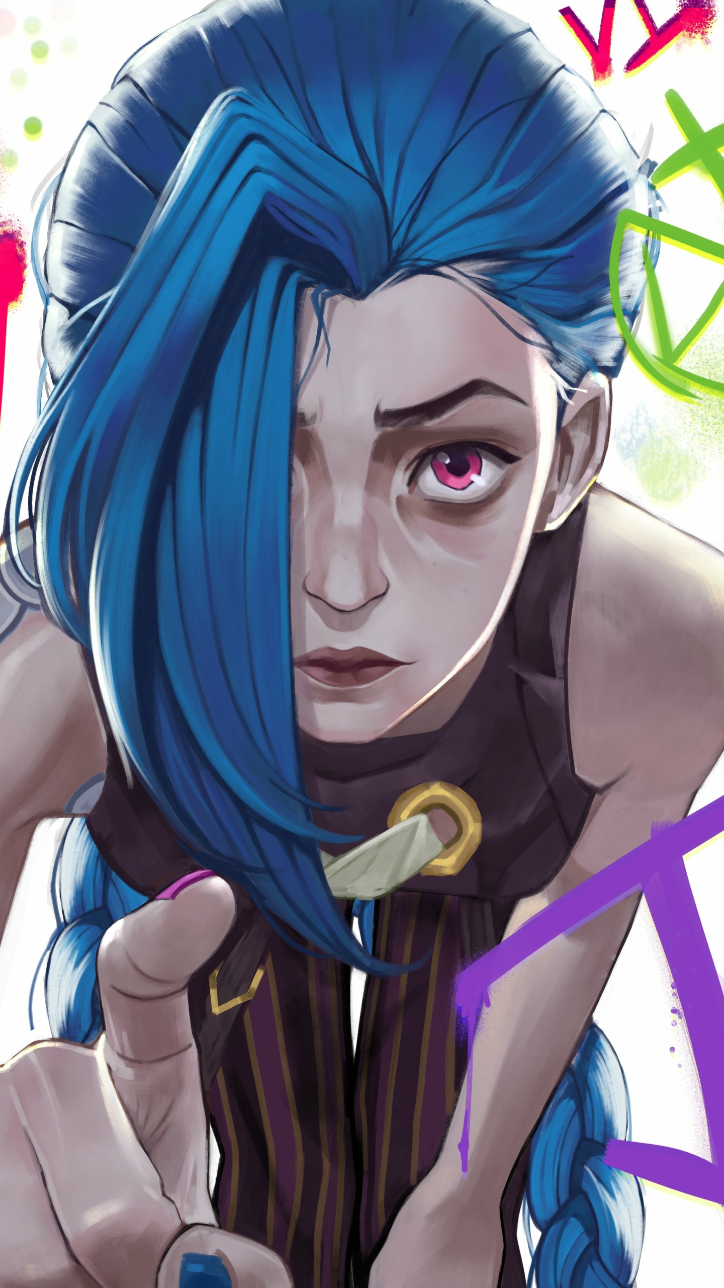 Скачати мобільні шпалери Телешоу, Jinx (League Of Legends), Аркейн безкоштовно.