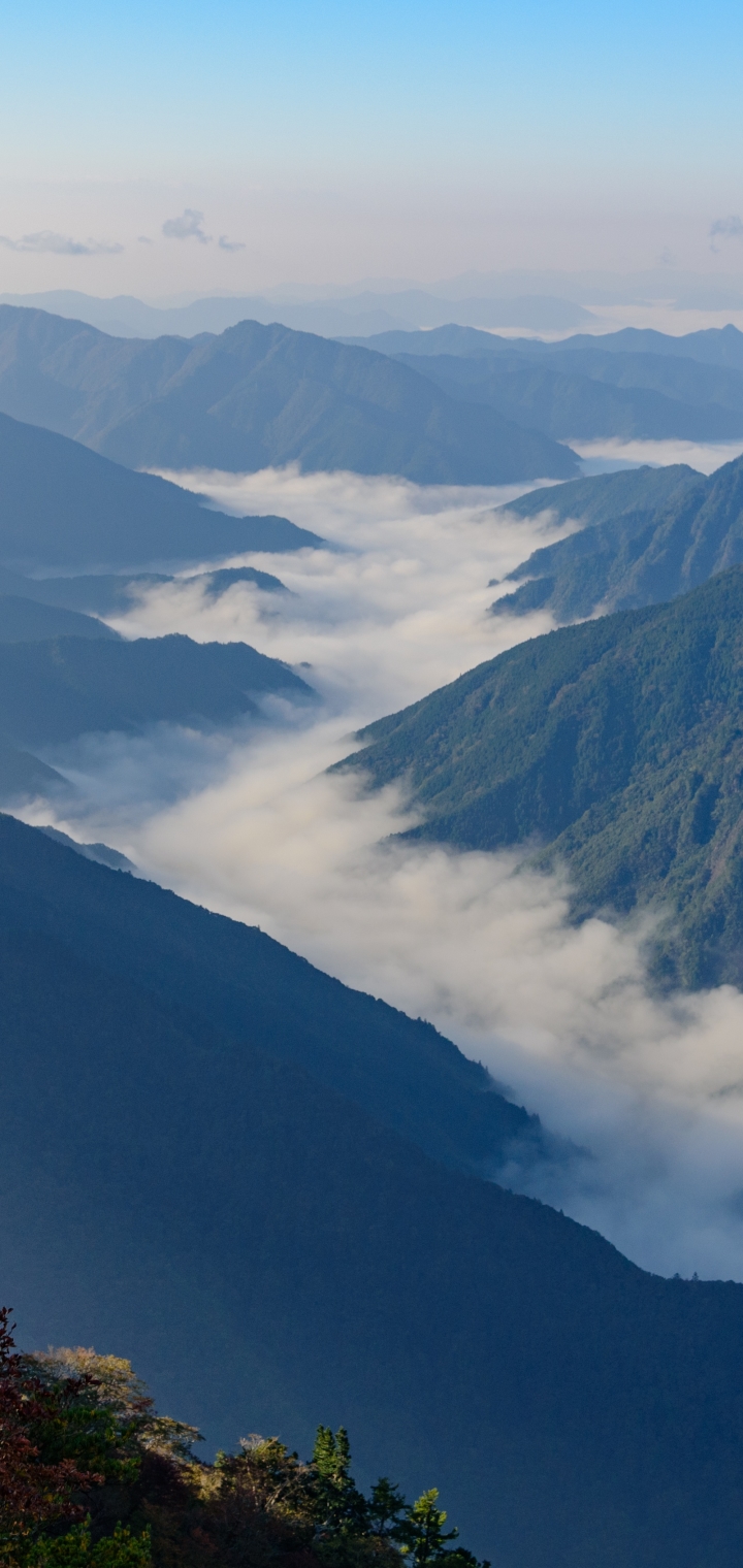 Téléchargez des papiers peints mobile Paysage, Montagne, Brouillard, Japon, Vallée, La Nature, Terre/nature gratuitement.