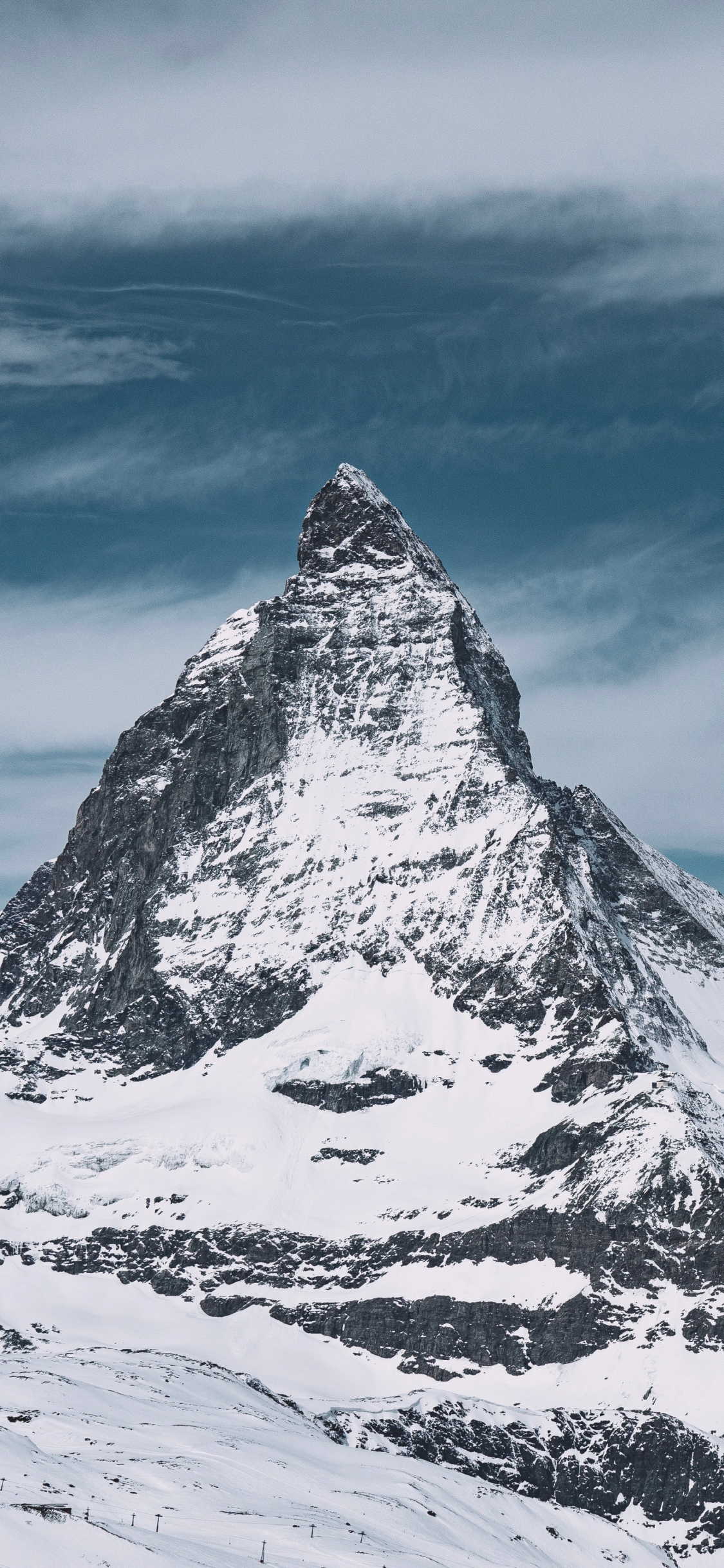Handy-Wallpaper Landschaft, Winter, Natur, Schnee, Berg, Gipfel, Gebirge, Matterhorn, Berge, Erde/natur kostenlos herunterladen.