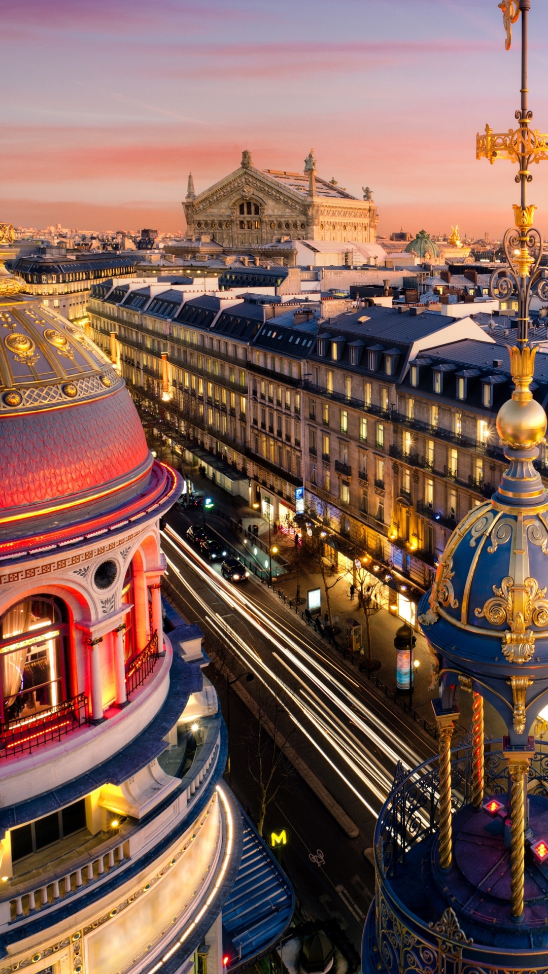 無料モバイル壁紙都市, パリ, フランス, 夜, マンメイドをダウンロードします。