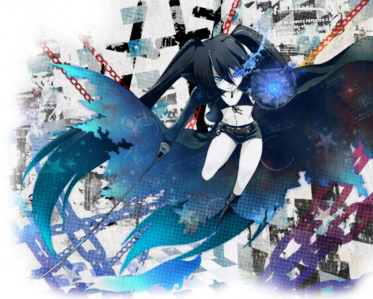 Free download wallpaper Anime, Black Rock Shooter on your PC desktop