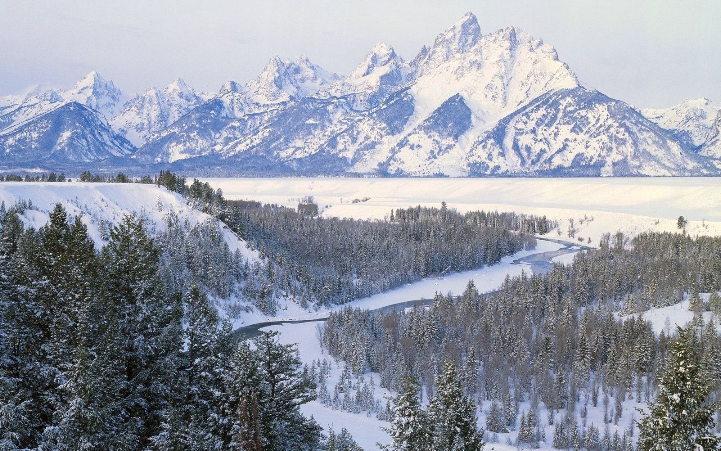 PCデスクトップに風景, 冬, 自然, 山脈, 雪画像を無料でダウンロード